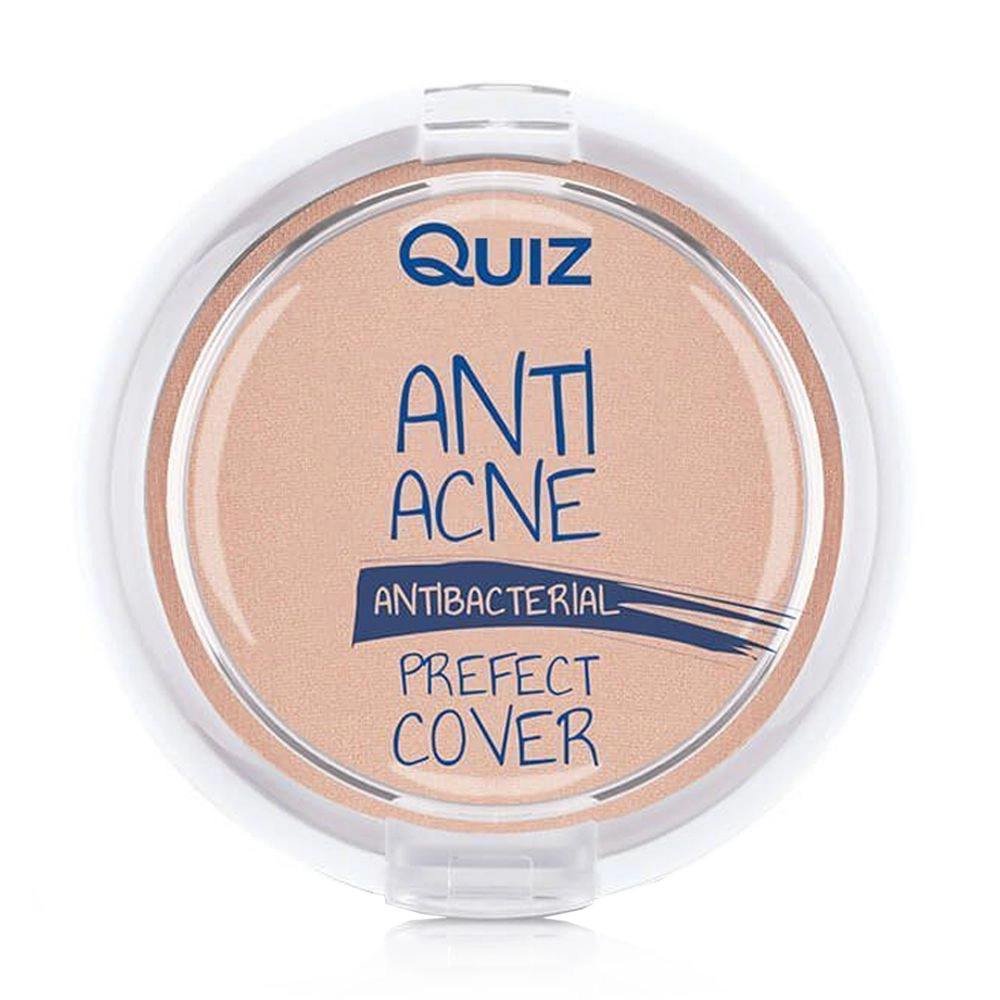 Quiz Антибактеріальна пудра для обличчя Cosmetics Atibacterial Anti Acne Perfect Cover Powder, 12 г - фото N1