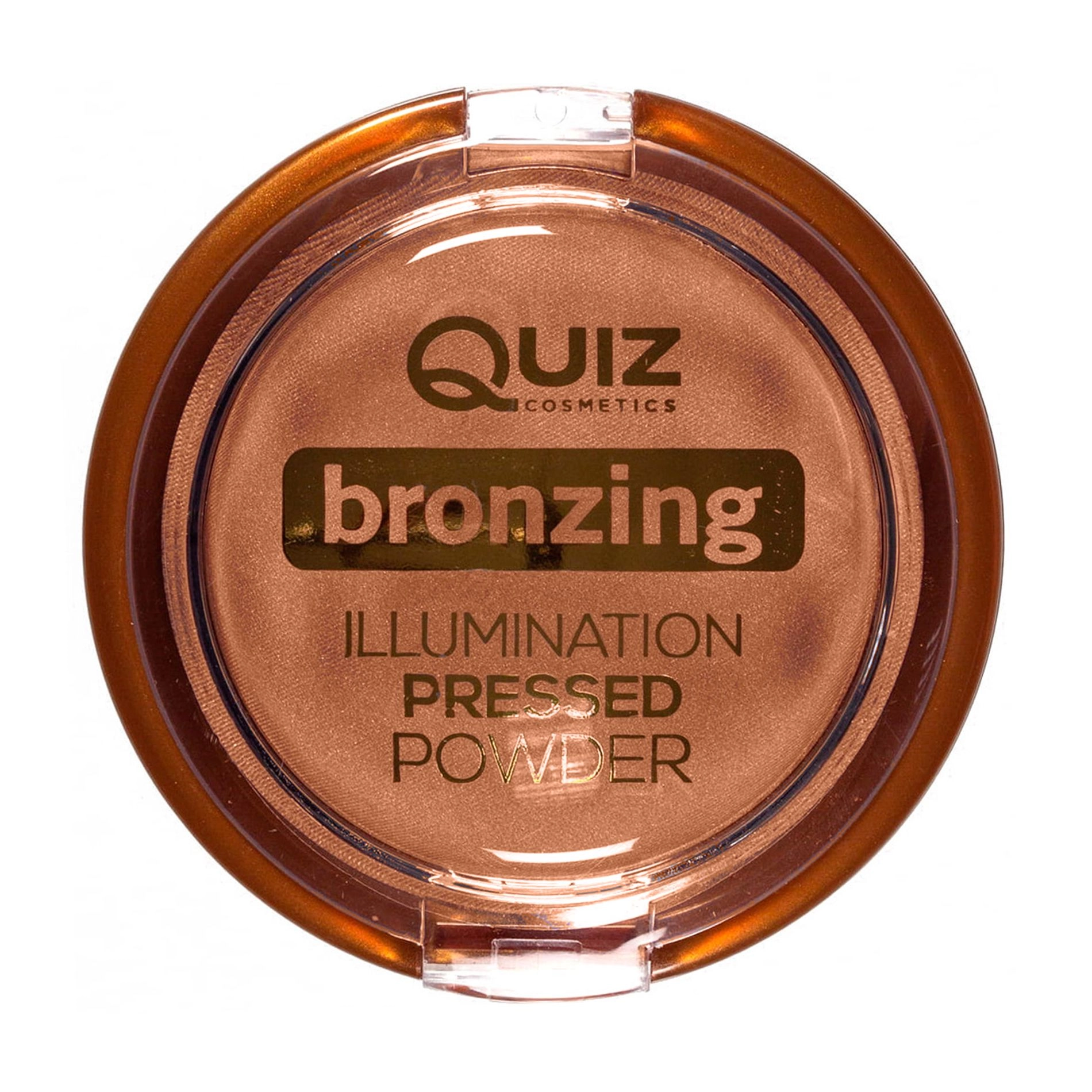 Quiz Пудра-бронзер для обличчя Cosmetics Bronzing Illumination Pressed Powder 01 Honey Bronze, 12 г - фото N1