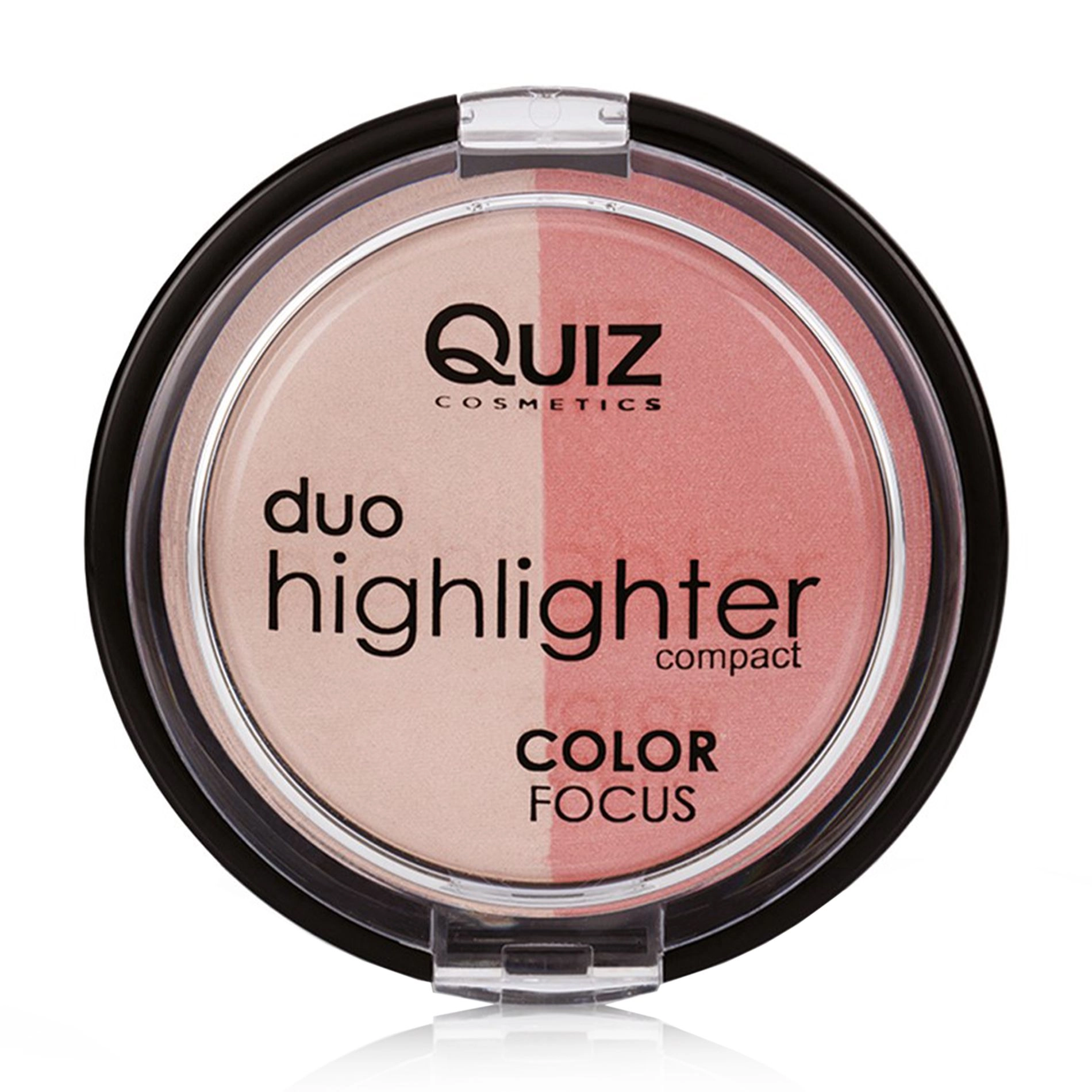 Quiz Двойной хайлайтер для лица Cosmetics Color Focus Duo Highlighter тон 50, 12 г - фото N1