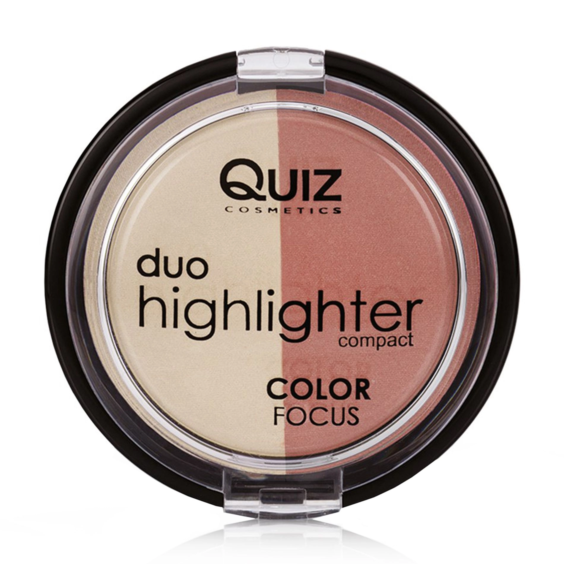 Quiz Подвійний хайлайтер для обличчя Cosmetics Color Focus Duo Highlighter тон 40, 12 г - фото N1