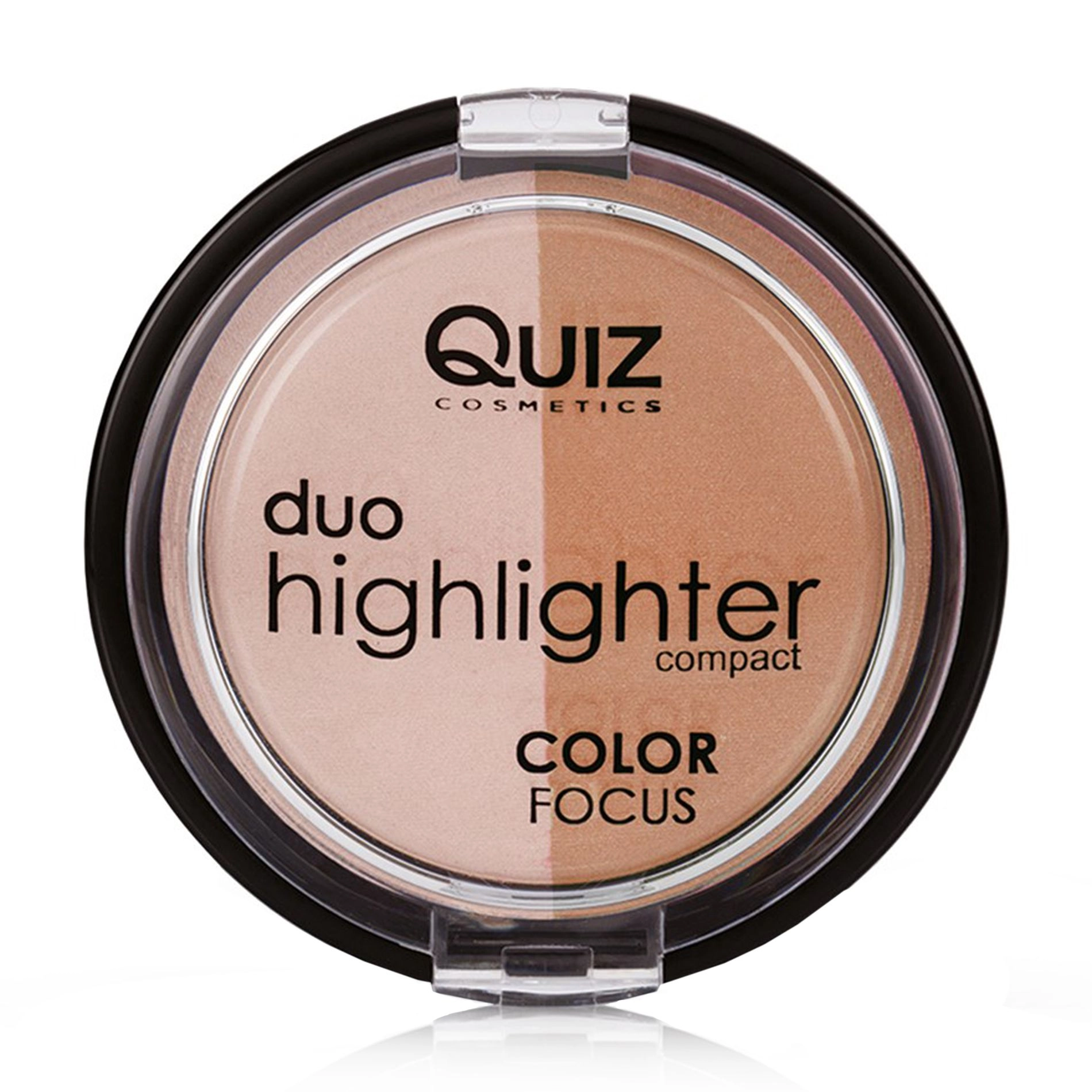 Quiz Двойной хайлайтер для лица Cosmetics Color Focus Duo Highlighter тон 30, 12 г - фото N1