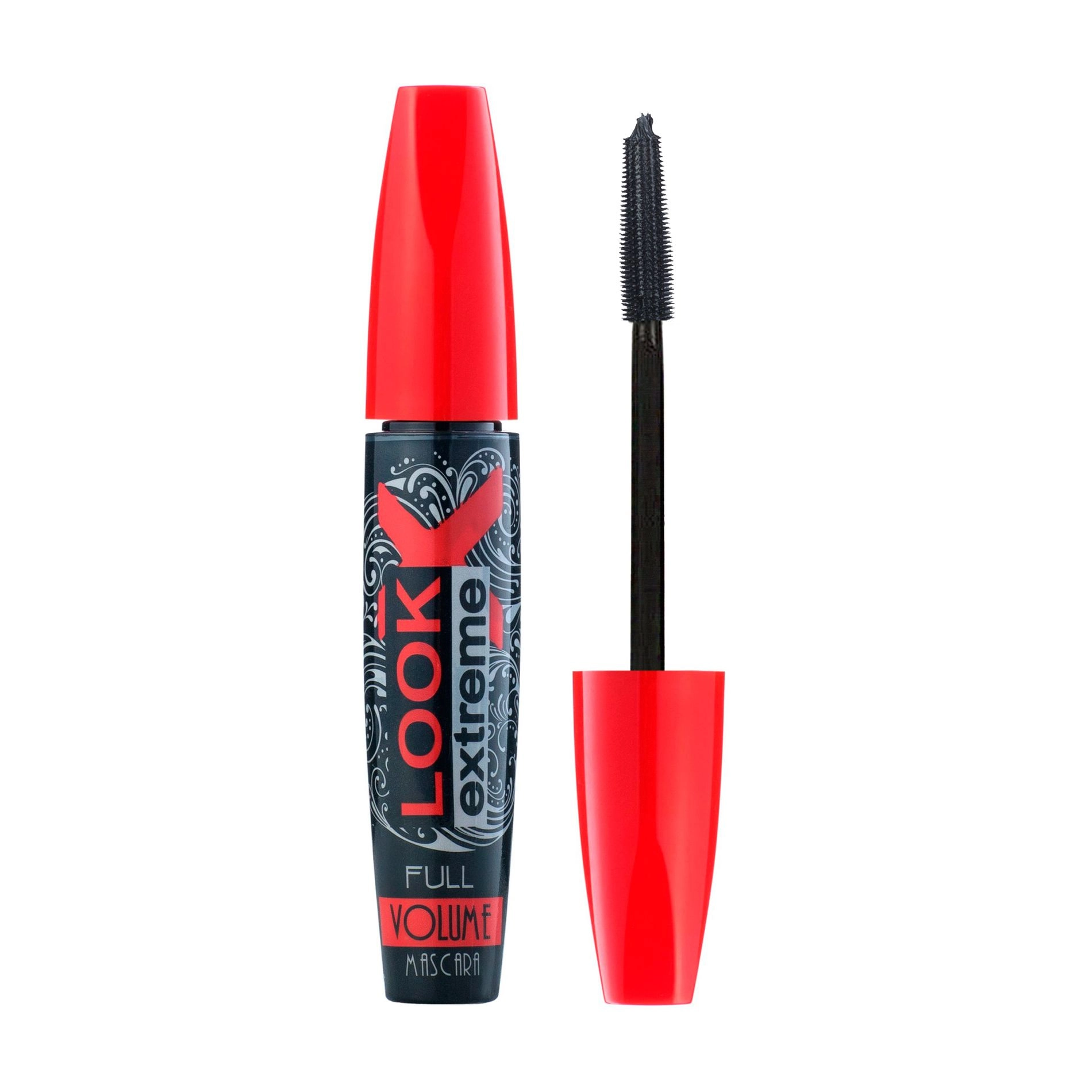 Quiz Туш для вій Cosmetics Look Extreme Full Volume Mascara Екстримальний об'єм та довжина Black, 12 мл - фото N1