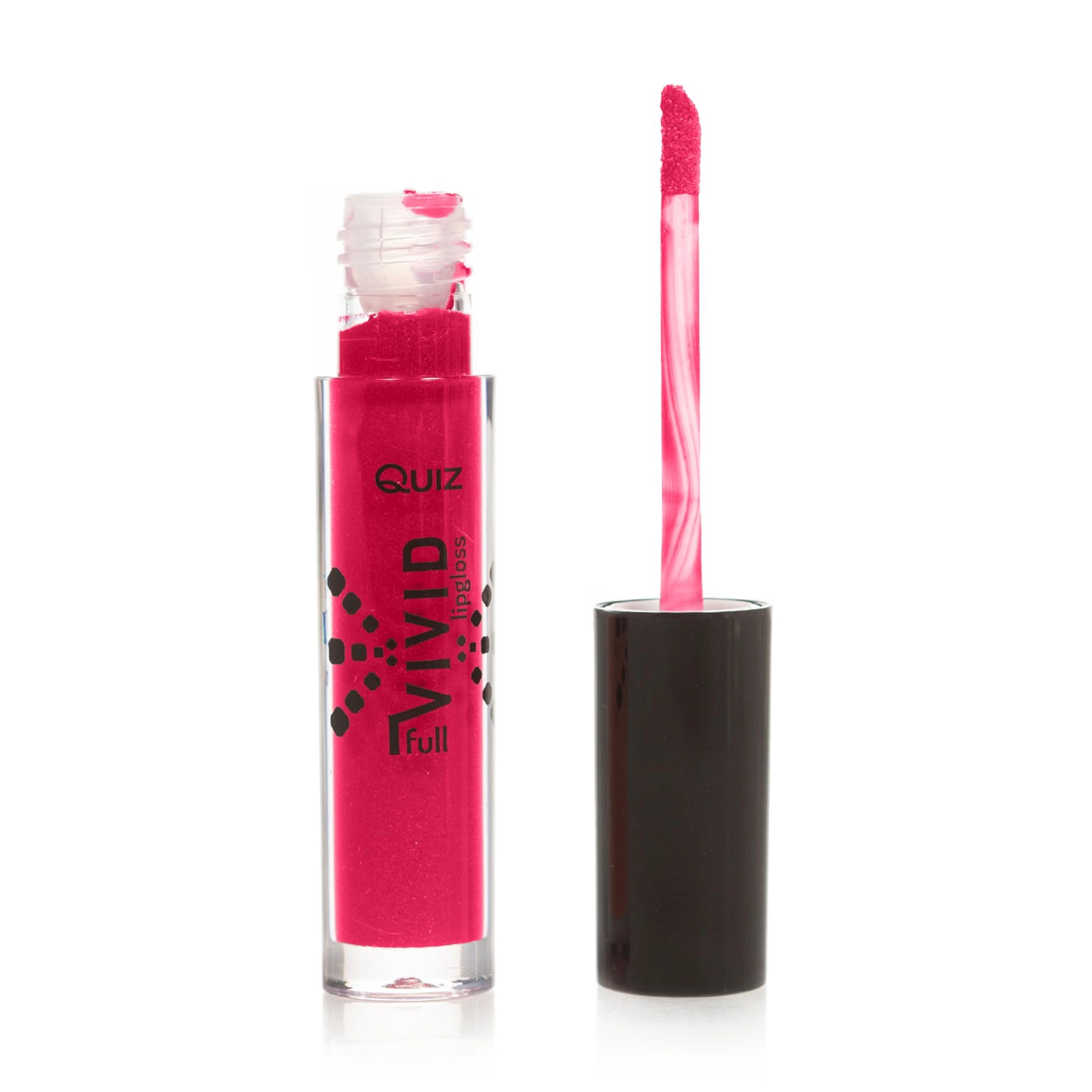 Quiz Увлажняющий блеск для губ Cosmetics Vivid Full Brilliant Lipgloss 53 Strawberry Shine, 5 мл - фото N2