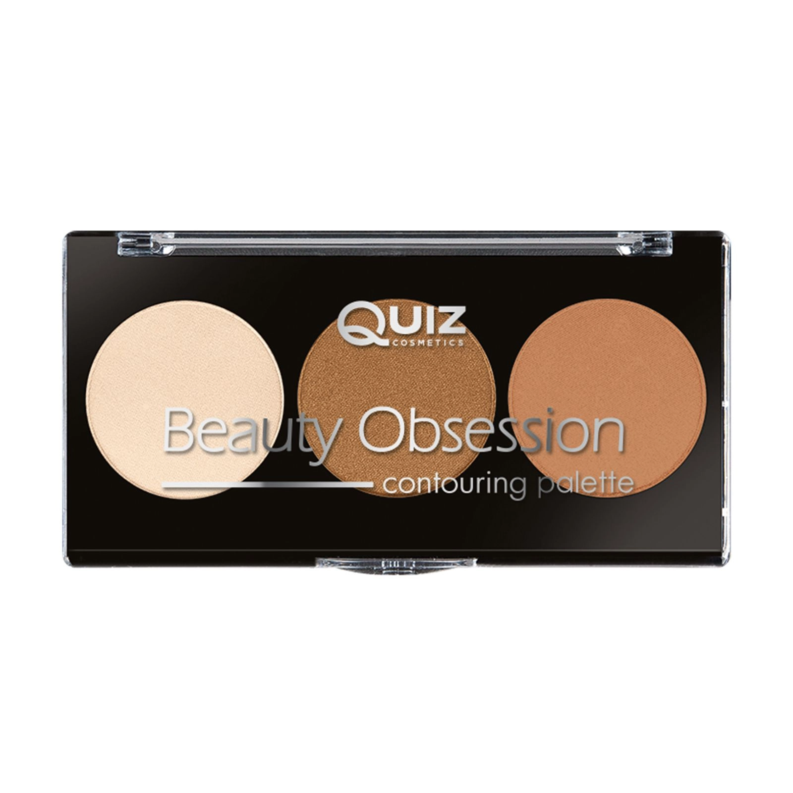 Quiz Палетка для контурингу обличчя Cosmetics Beauty Obsession Contouring Palette, 10 г - фото N1