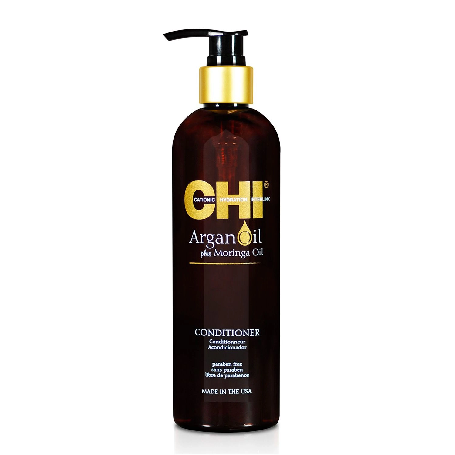 Відновлюючий кондиціонер для волосся - CHI Argan Oil Plus Moringa Oil, 739 мл - фото N1