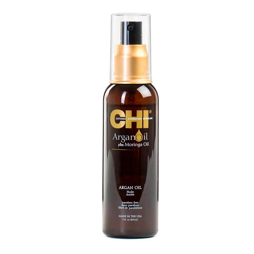 Восстанавливающее аргановое масло для волос - CHI Argan Oil Plus Moringa Oil, 89 мл - фото N1