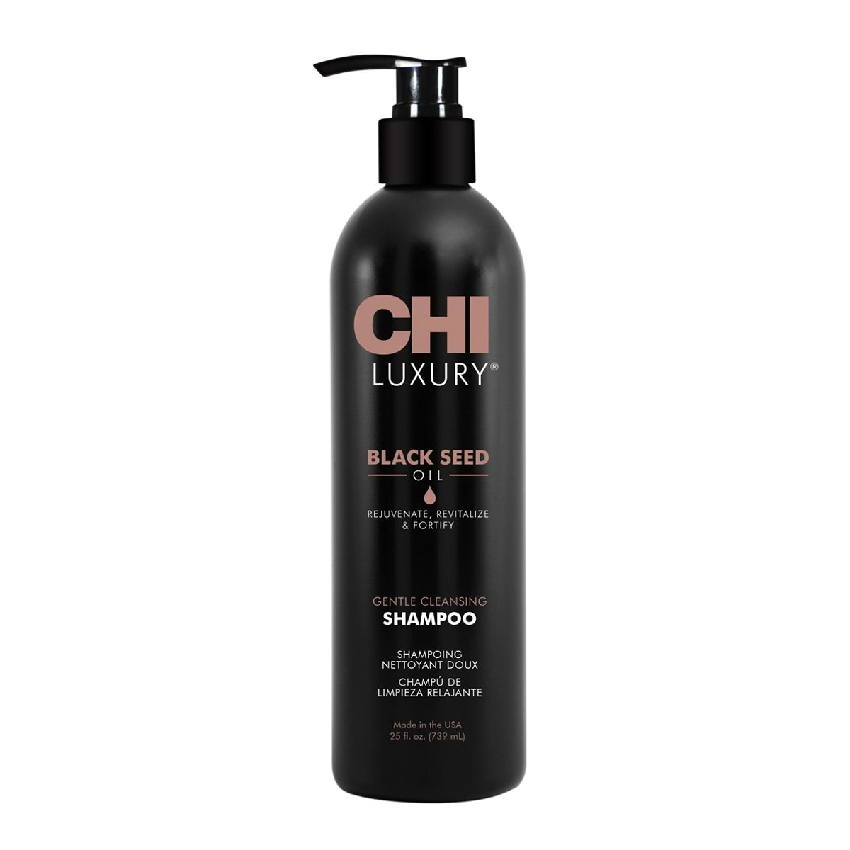 Ніжний очищуючий шампунь для волосся з маслом чорного кмину - CHI Luxury Black Seed Oil Gentle Cleansing, 739 мл - фото N1