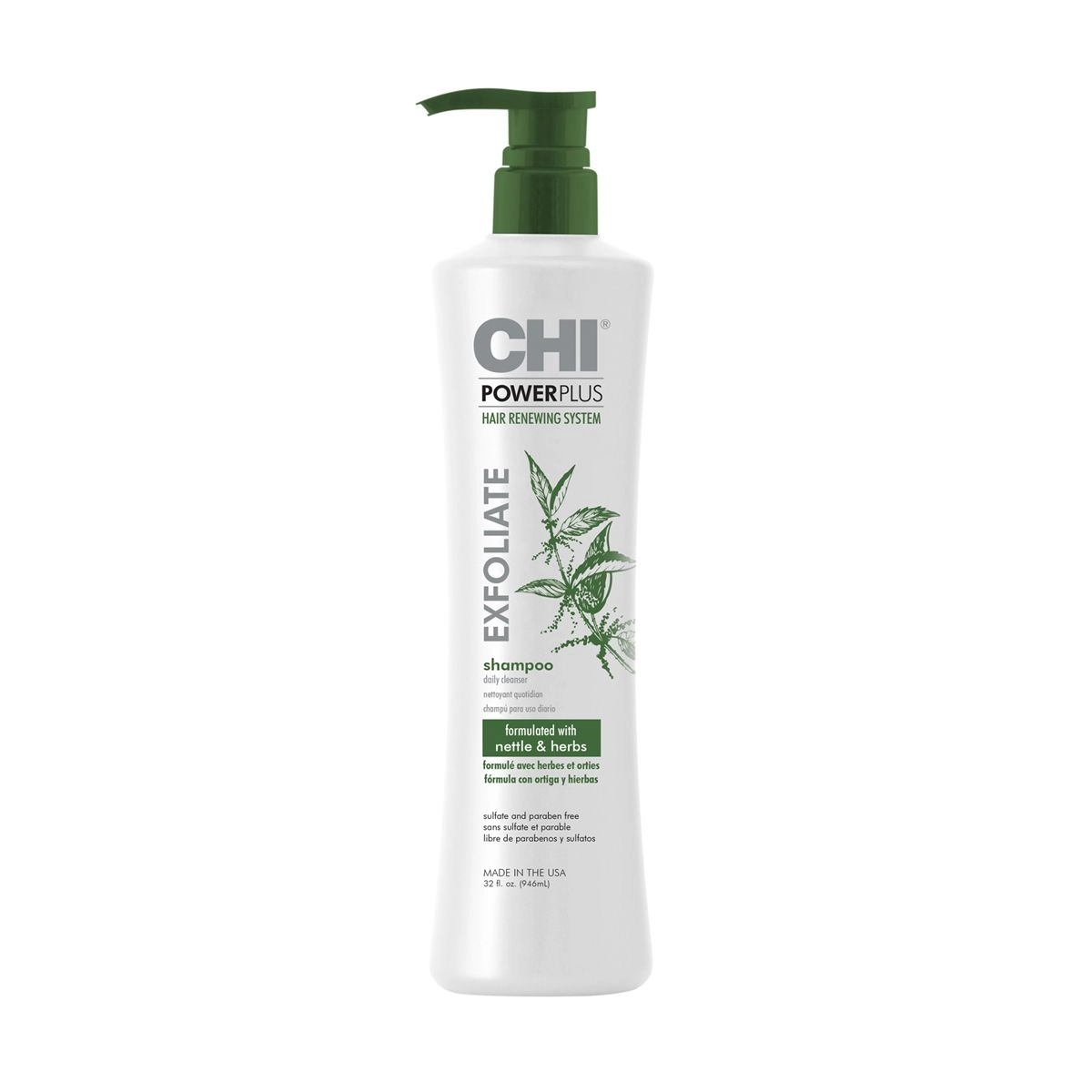 Стимулюючий шампунь-ексфоліант для волосся - CHI Power Plus Exfoliate Shampoo, 946 мл - фото N1
