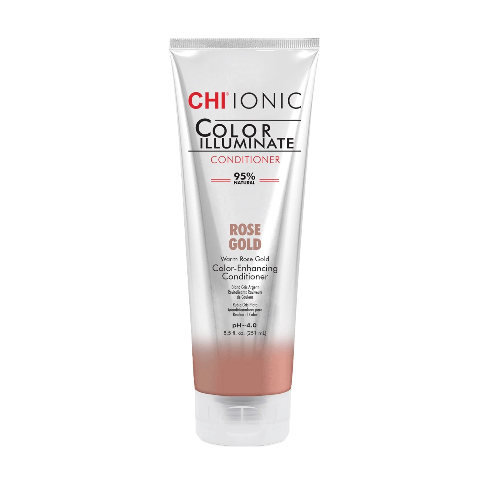 Відтіночний кондиціонер для волосся - CHI Ionic Color Illuminate Conditioner, Rose Gold, 251 мл - фото N1