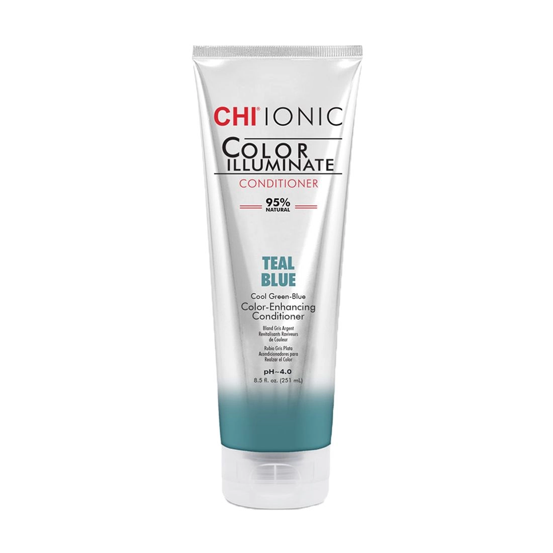 CHI Оттеночный кондиционер для волос Ionic Color Illuminate Conditioner Teal Blue, 251 мл - фото N1