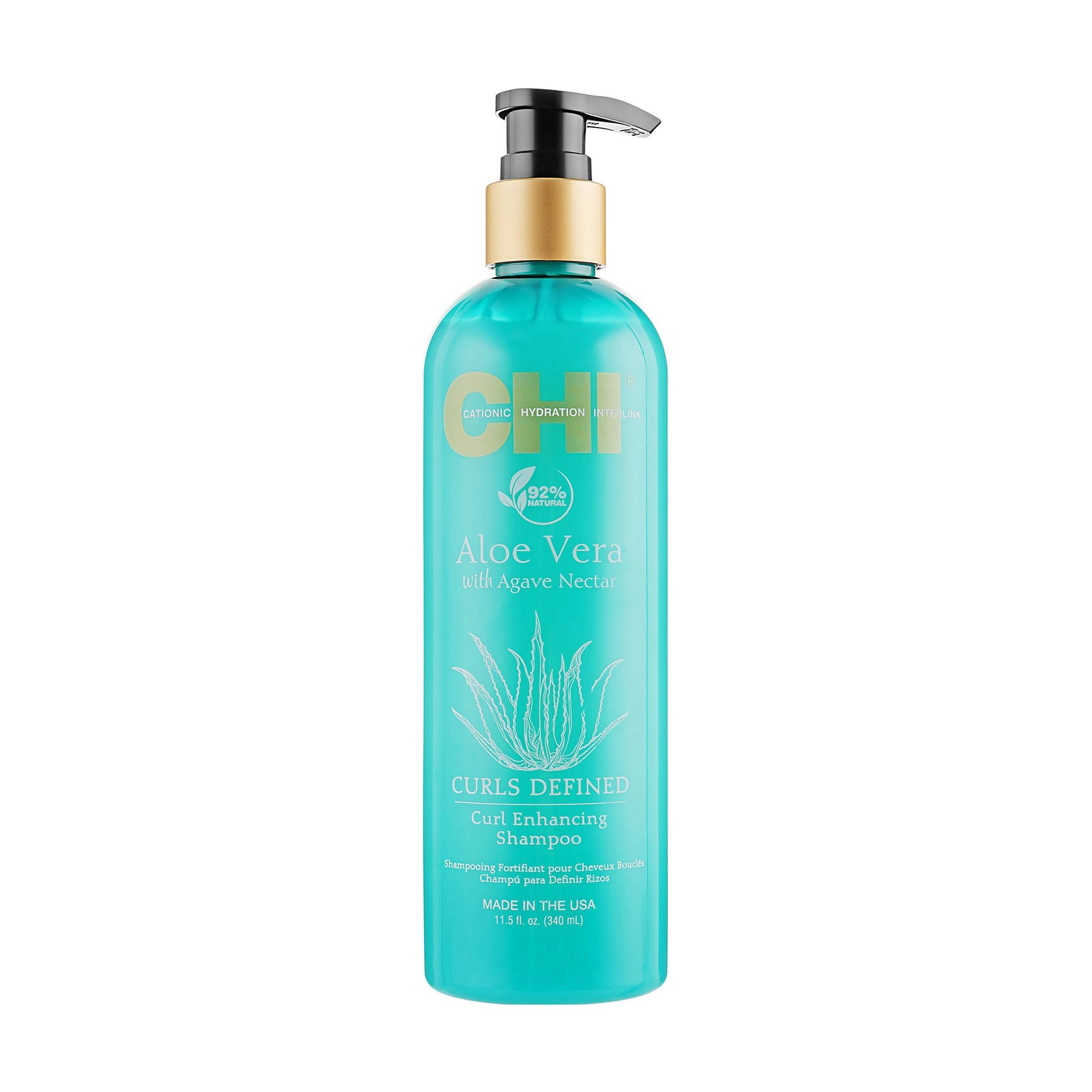 Шампунь для волос с Алоэ вера и нектаром агавы - CHI Aloe Vera Curl Enhancing Shampoo, 340 мл - фото N1