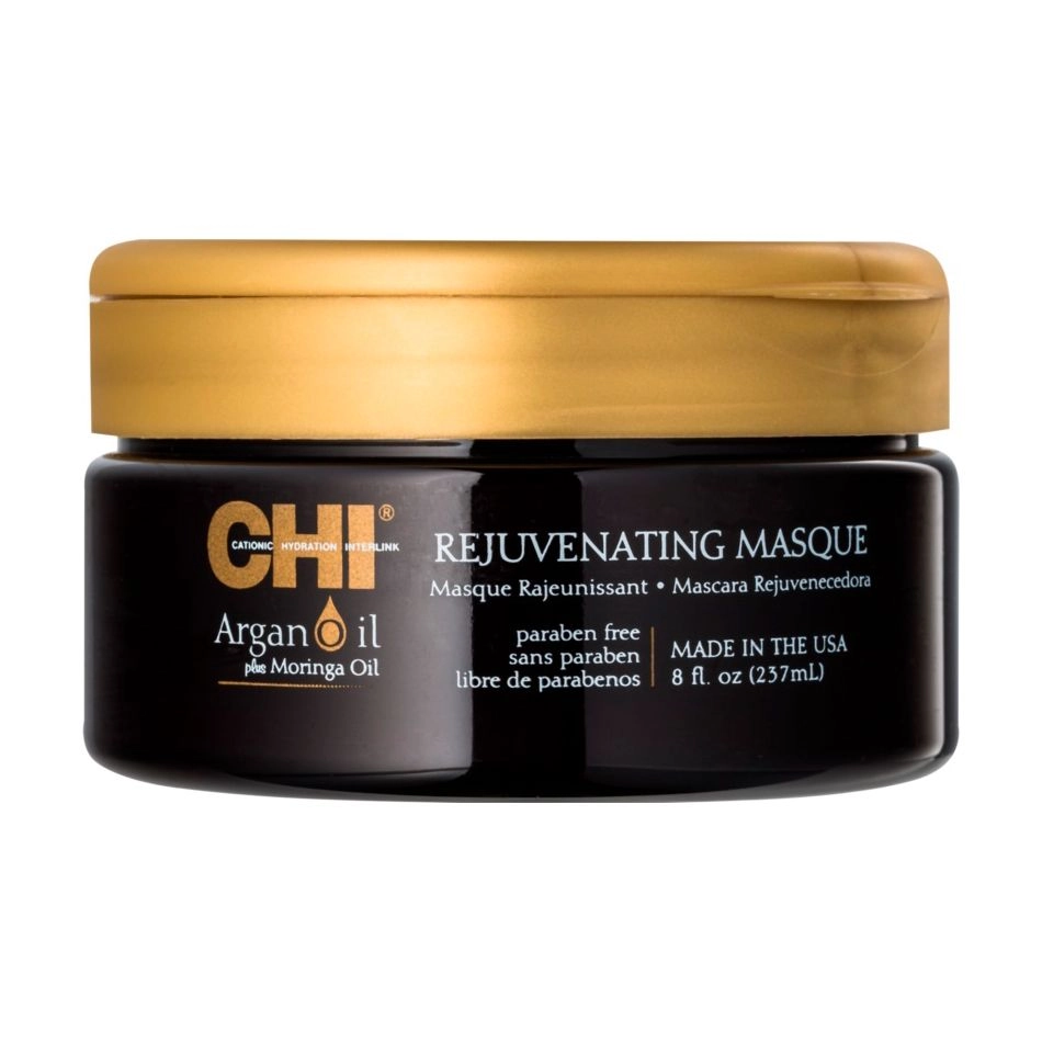 Відновлююча та омолоджуюча маска для волосся - CHI Argan Oil Rejuvenating Masque, 237 мл - фото N1