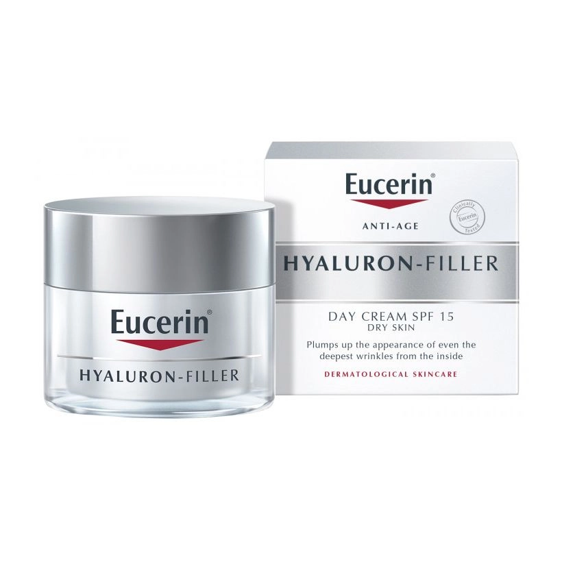Eucerin Денний крем для обличчя Hyaluron Filler проти зморщок, для сухої і чутливої шкіри, 50 мл - фото N2