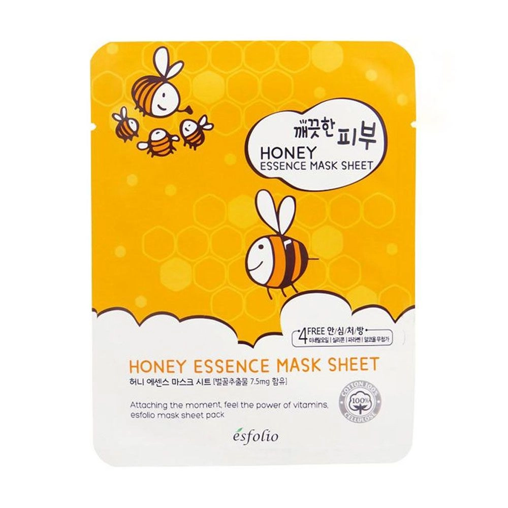 Esfolio Тканевая маска для лица Honey Essence Mask Sheet c медом, 25 мл - фото N1