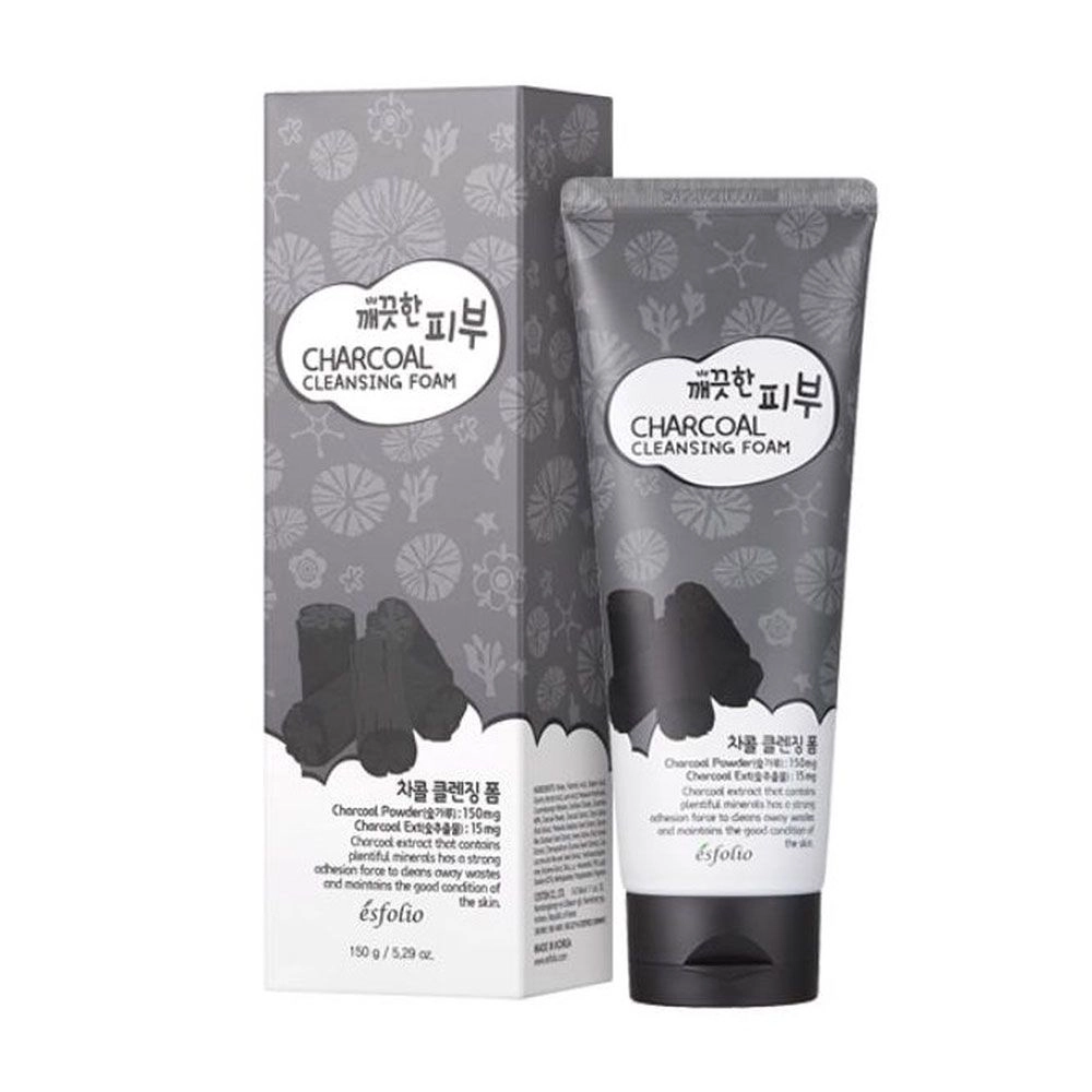 Esfolio Пінка для вмивання обличчя Charcoal Cleansing Foam Деревне вугілля, 150 мл - фото N1