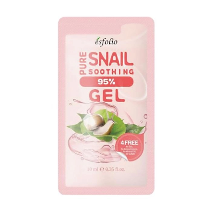 Esfolio Заспокійливий гель для тіла Pure Snail Soothing Gel 95% Purity з екстрактом равлика 95%, 10 мл - фото N1