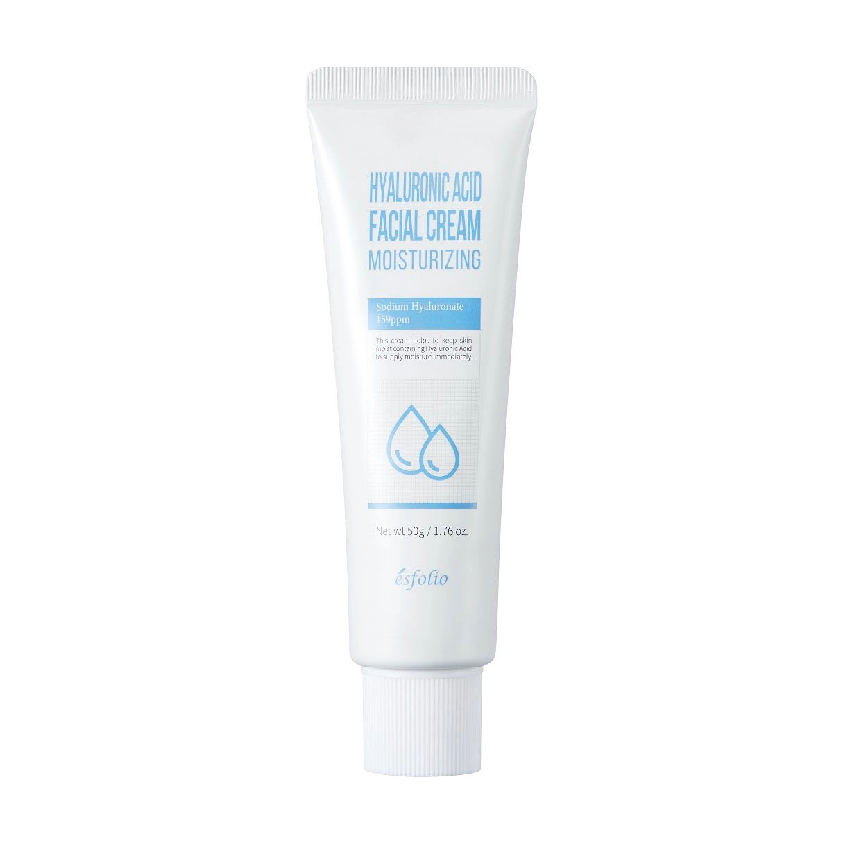 Esfolio Зволожувальний крем для обличчя Hyaluronic Acid Facial Cream з гіалуроновою кислотою, 50 мл - фото N1