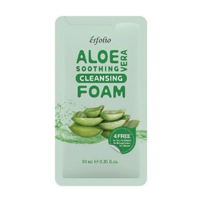 Esfolio Пінка для вмивання обличчя Aloe Vera Soothing Cleansing Foam заспокійлива, з алое вера - фото N1