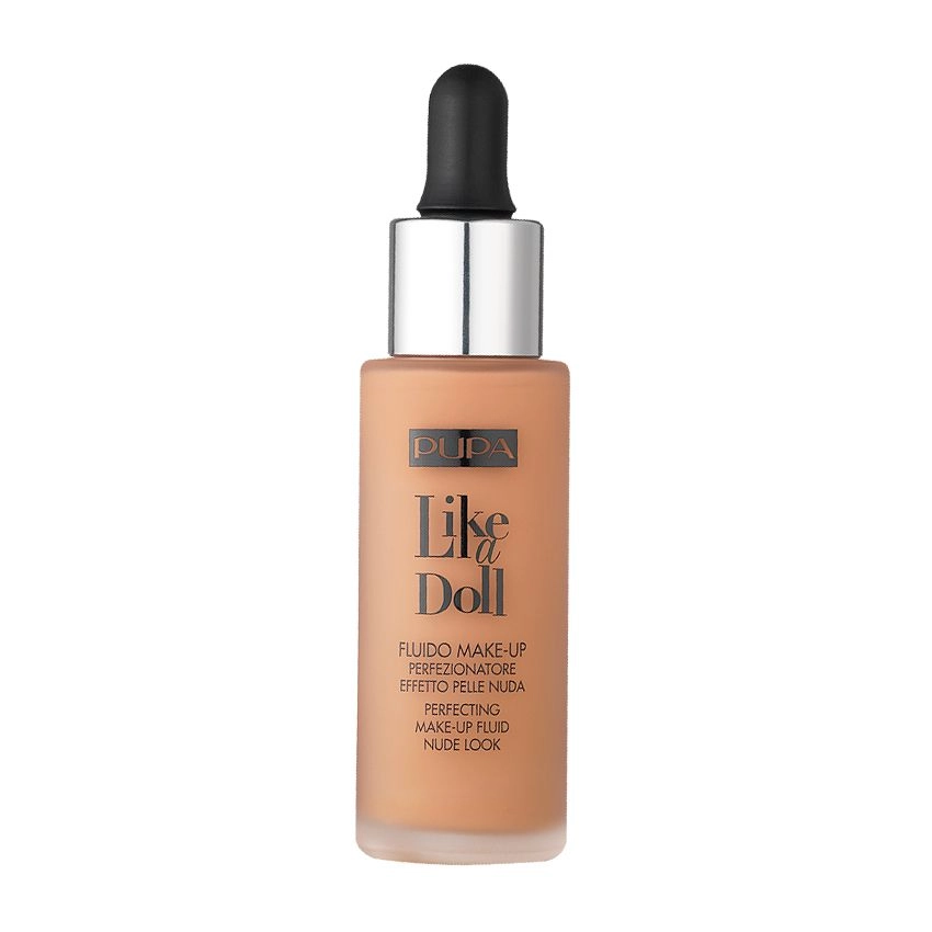 Pupa Тональний крем Like a Doll Make-Up Fluid Nude Look 40 бежевий, 30 мл - фото N1