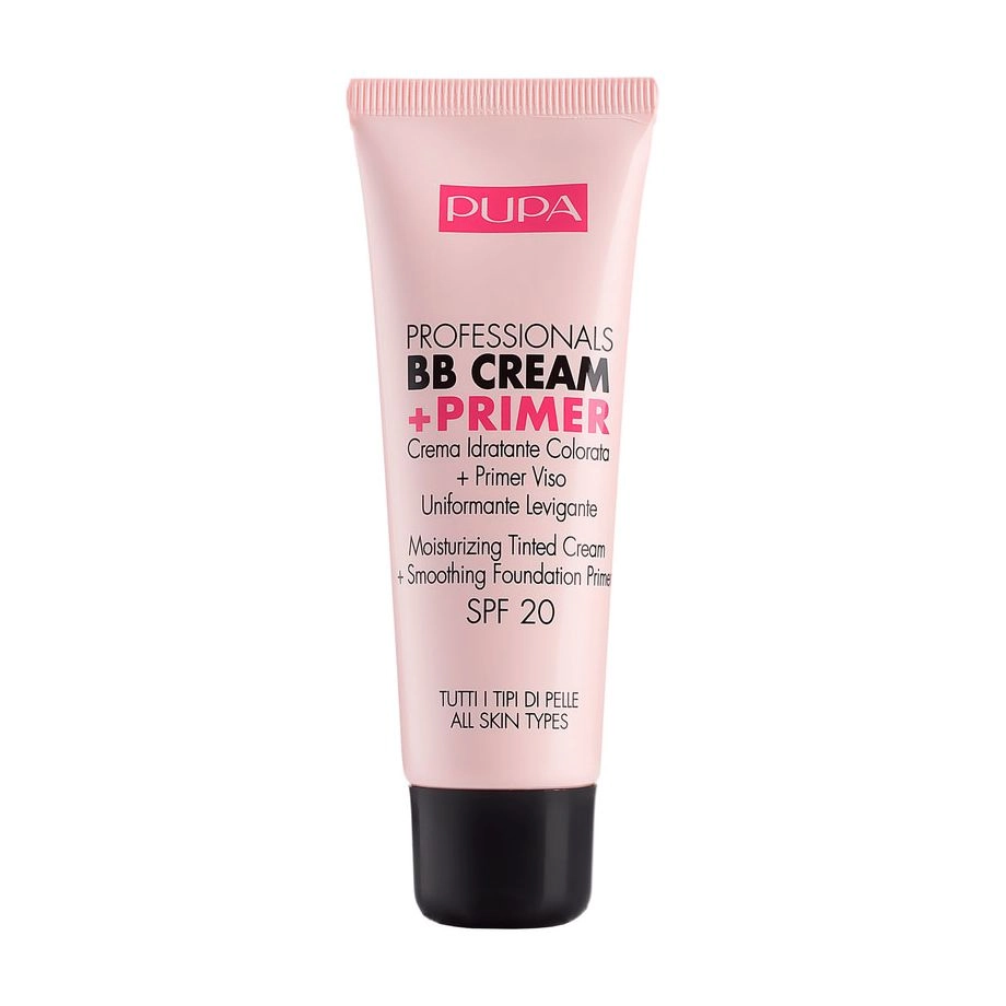 Pupa Зволожувальний BB-крем Professionals BB Cream + Primer SPF 20, 002 Sand, 50 мл - фото N1