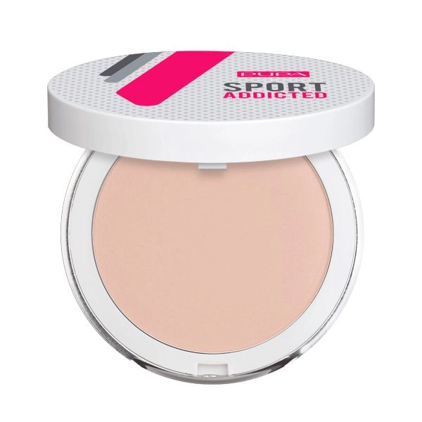 Pupa Пудра компактная Sport Addicted Powder - Sweat And Water Resistant Compact Powder 002 Водостойкая, Natural Beige, 7 г - фото N1