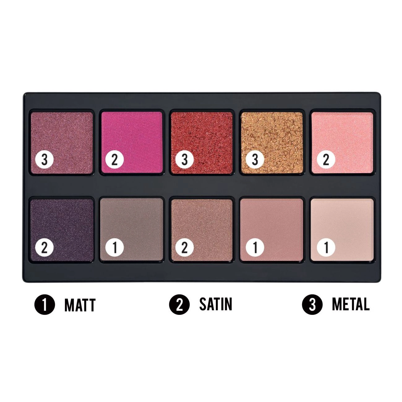 Pupa Палетка теней для век Make Up Stories Palette 003 Bright Violet, 18 г - фото N3