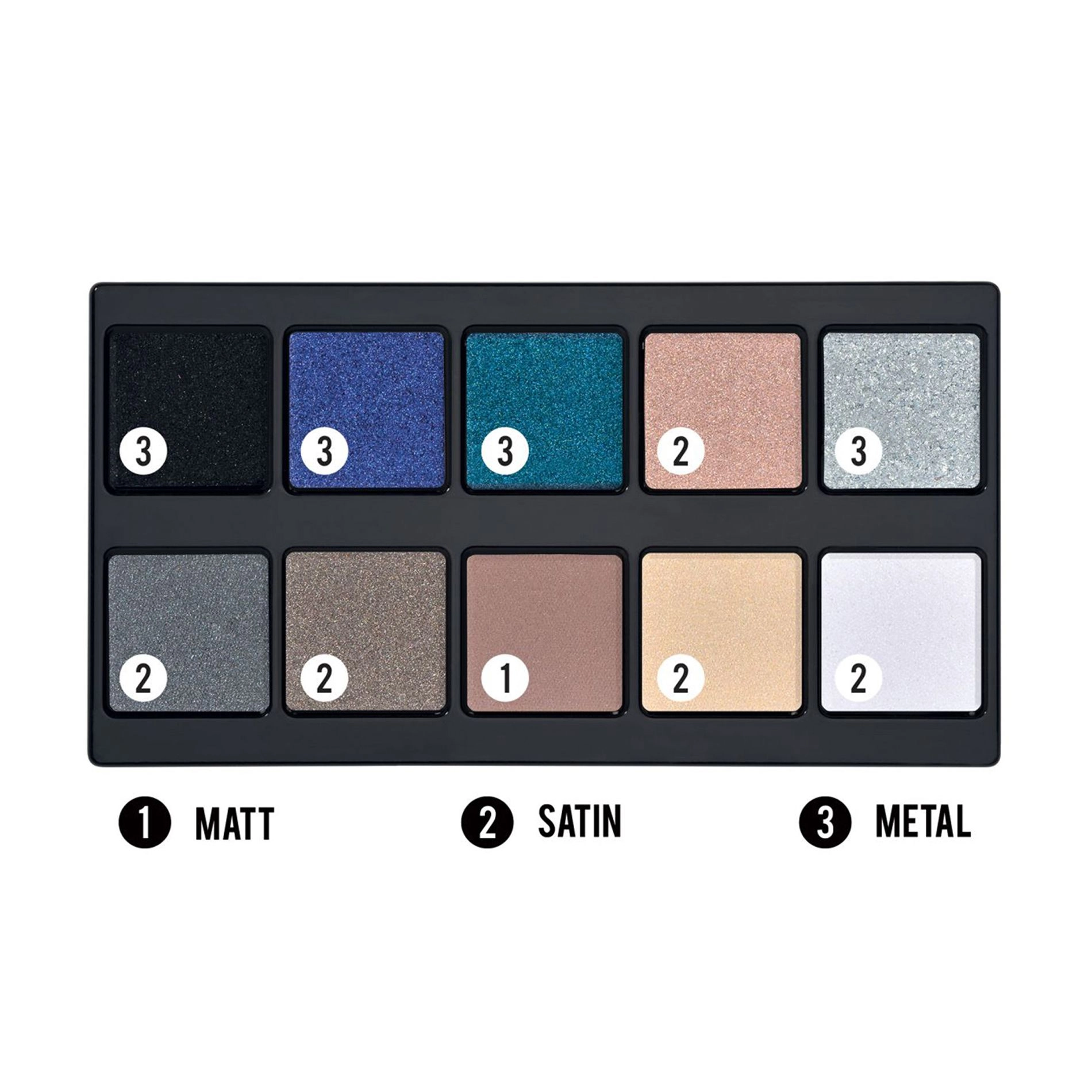 Pupa Палетка теней для век Make Up Stories Palette 004 Cosmic Queen, 18 г - фото N3