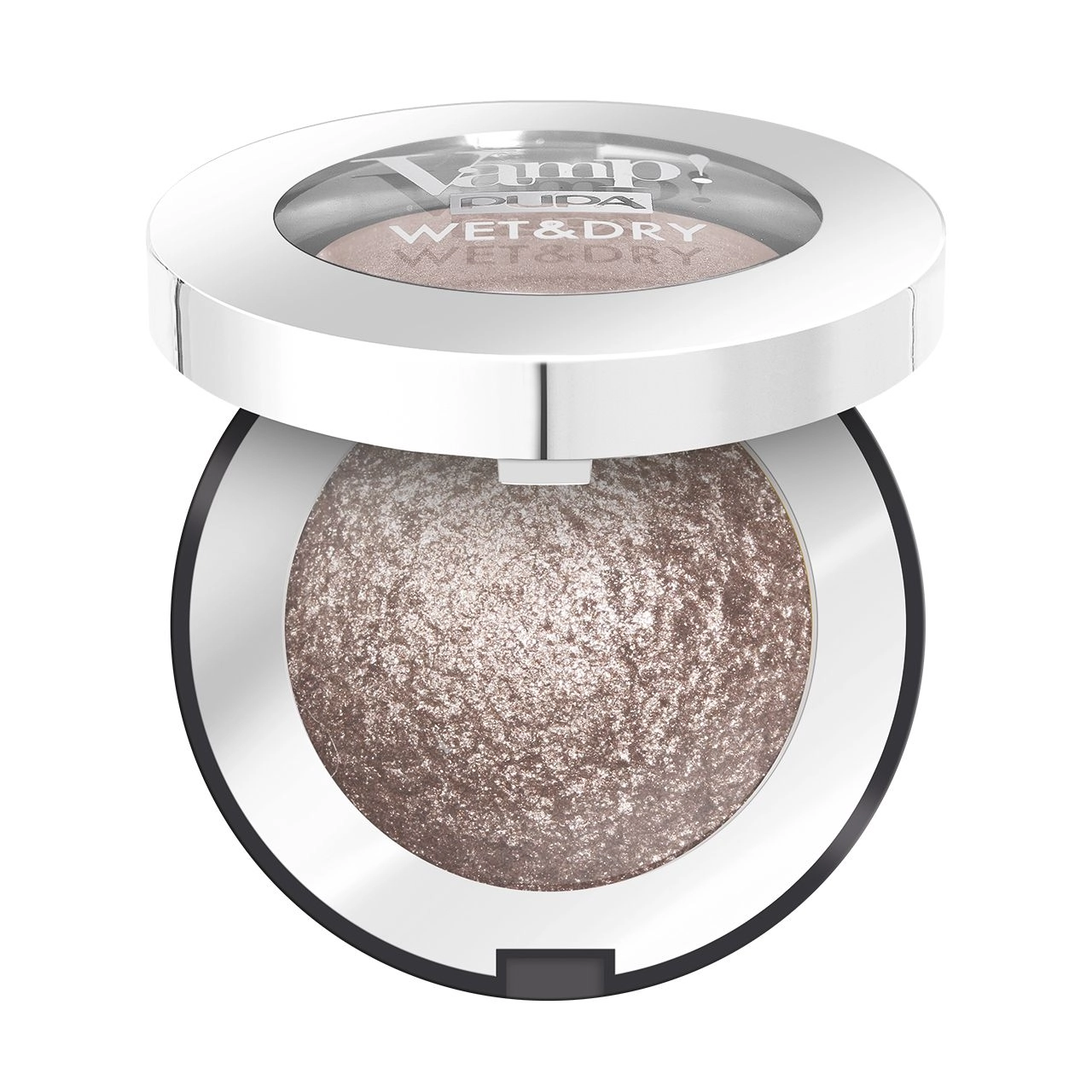 Pupa Запечені тіні для повік Vamp! Wet & Dry Eyeshadow 301 Gold Taupe з сяючим фінішем, 2.5 г - фото N1