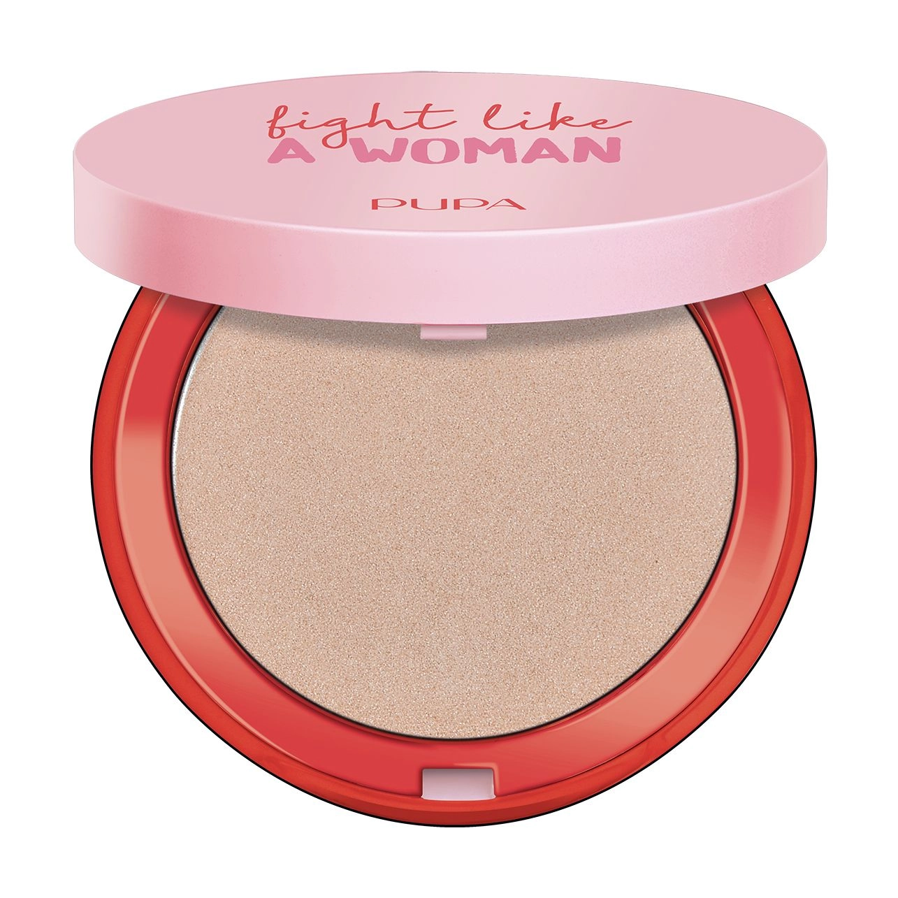 Pupa Хайлайтер для обличчя Fight A Like Woman Highlighter 001 Don't Give Up Golden Rose, 6.5 г - фото N1