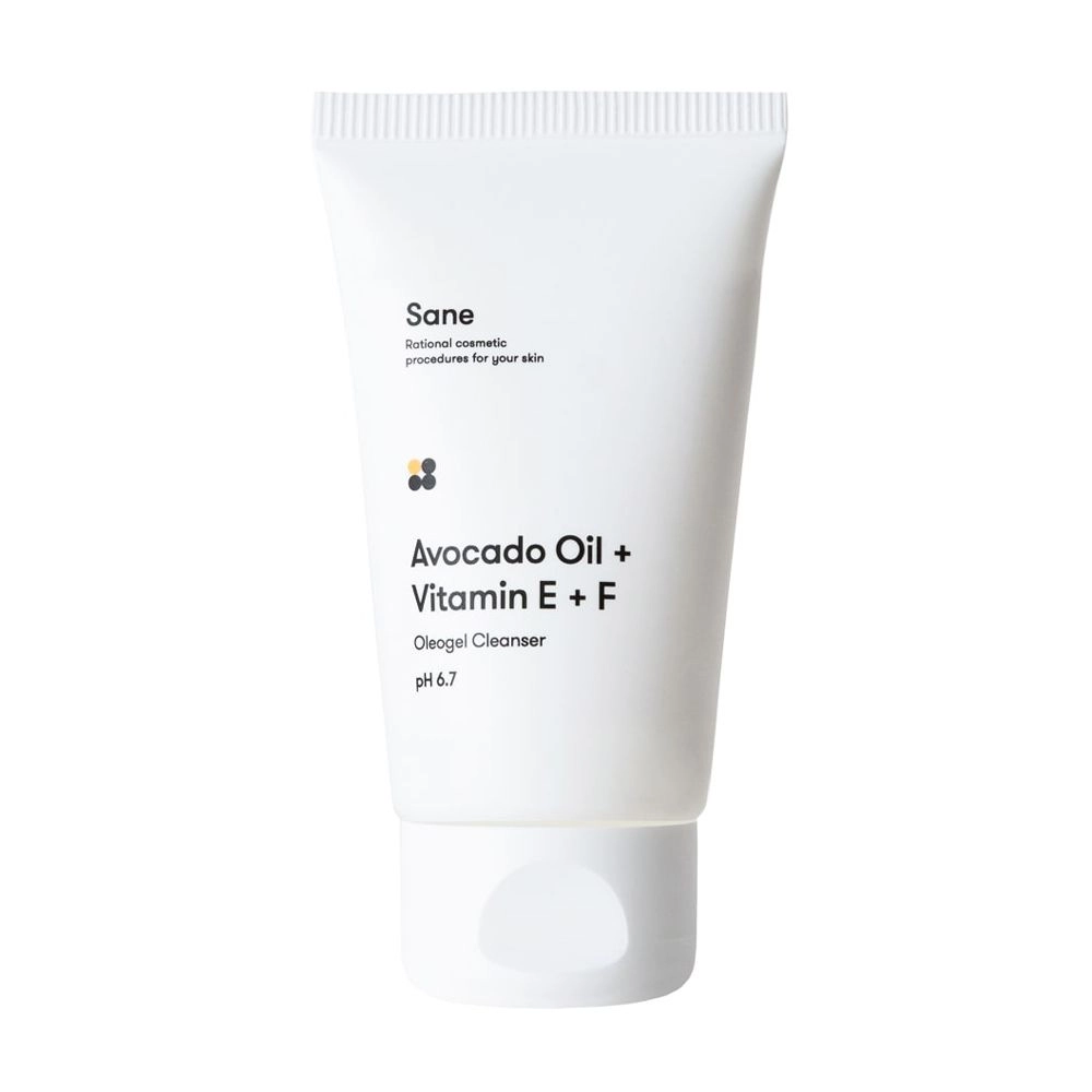 Sane Гидрофильное масло для лица Avocado Oil + Vitamin E + F Oleogel Cleanser, 40 мл - фото N1