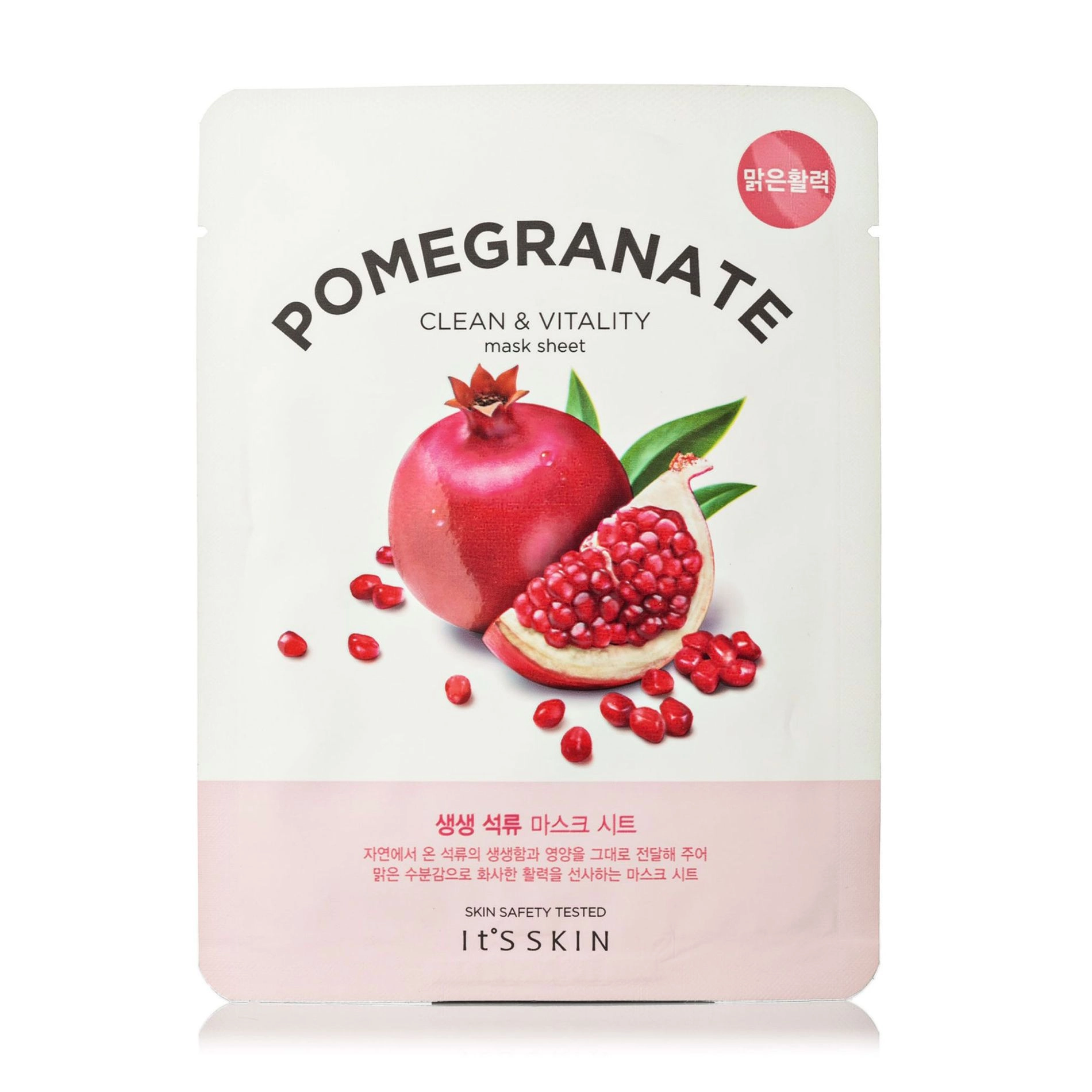 It's Skin Зміцнювальна тканинна маска для обличчя The Fresh Pomegrante Mask Sheet з екстрактом гранату, 20 г - фото N1