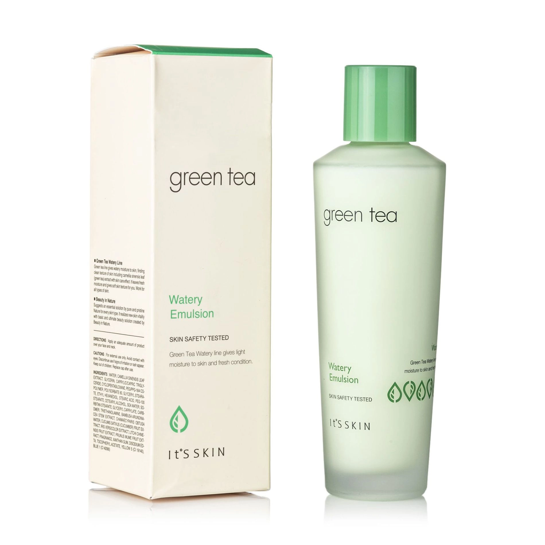 It's Skin Эмульсия для лица Green Tea Watery Emulsion Увлажняющая с экстрактом зелёного чая, 150 мл - фото N1