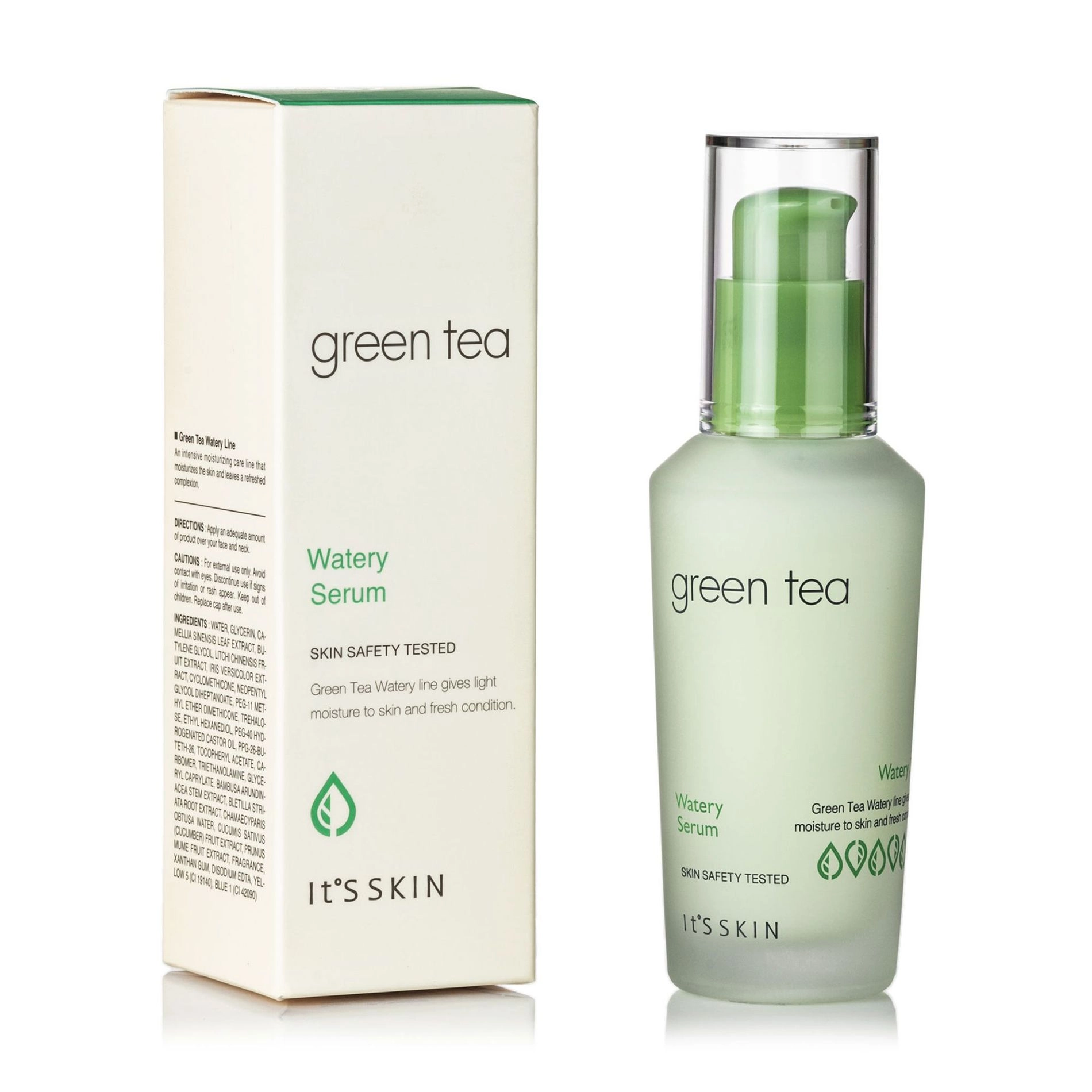 It's Skin Увлажняющая ыворотка для лица Skin Green Tea Watery Serum с экстрактом зелёного чая, 40 мл - фото N1