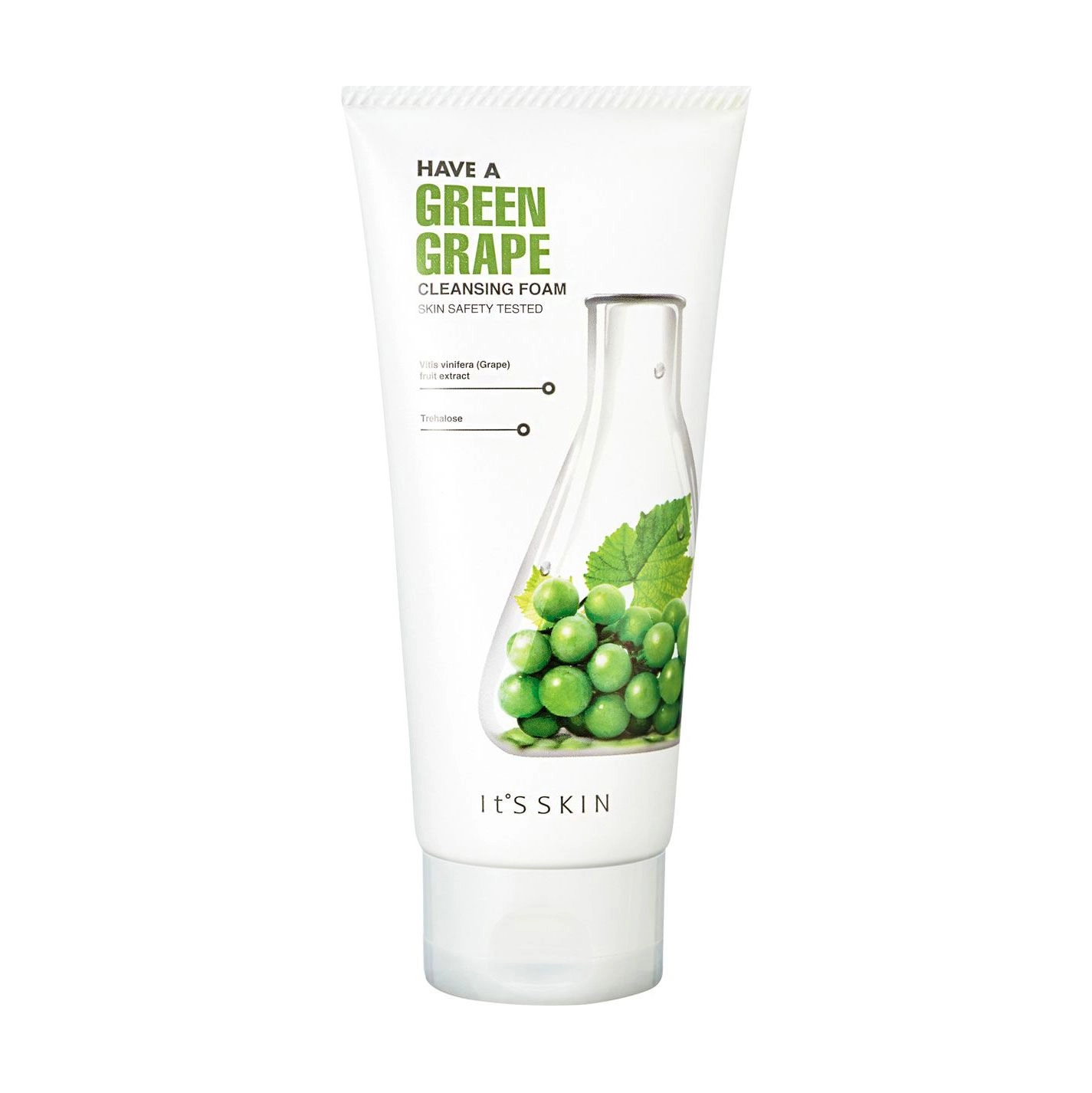 It's Skin Вітамінна пінка для вмивання Have a Green Grape Cleansing Foam з зеленим виноградом, 150 мл - фото N1