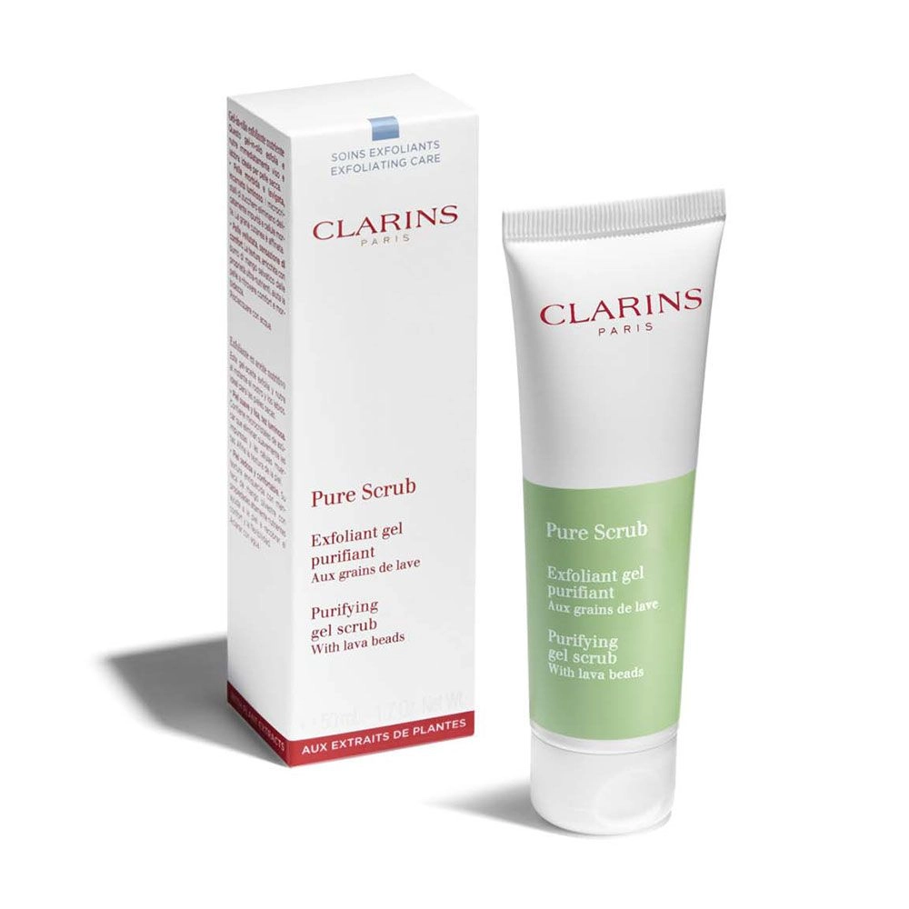 Очищаючий гель-скраб для обличчя - Clarins Pure Scrub Whith Lava Beads, 50 мл - фото N2