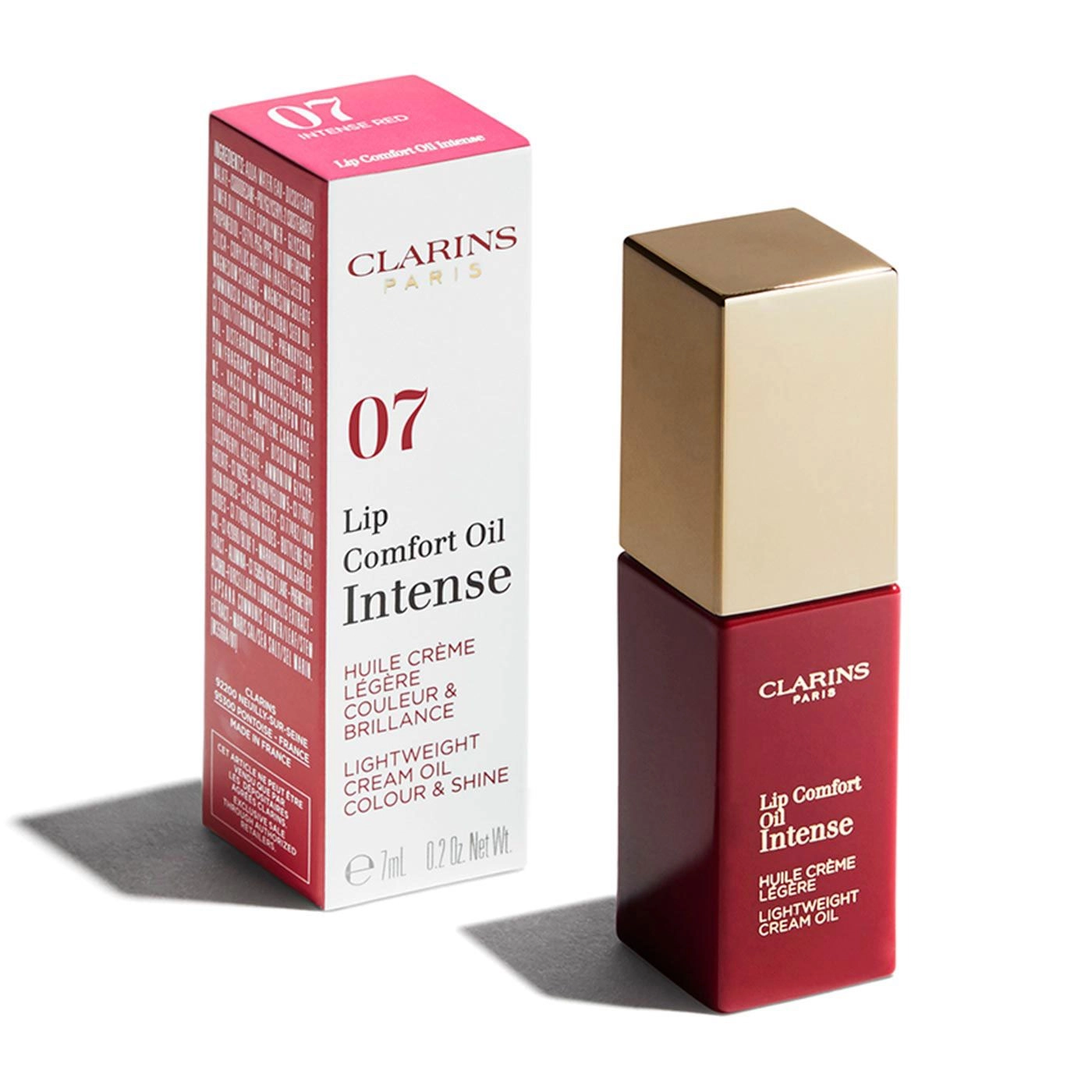 Масло-тинт для губ - Clarins Lip Comfort Oil Intense, 07 - Intense Red - фото N1