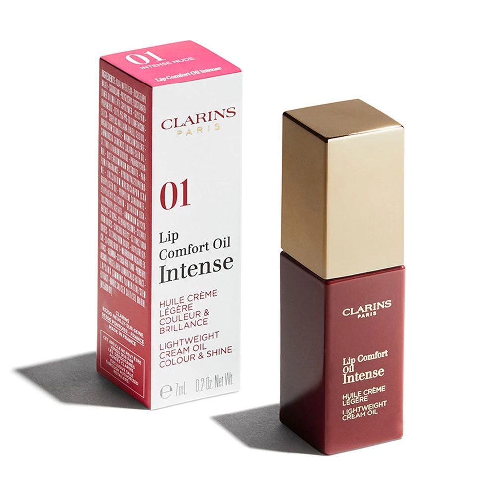 Олія-тінт для губ - Clarins Lip Comfort Oil Intense, 01 - Intense Nude, 7 мл - фото N1