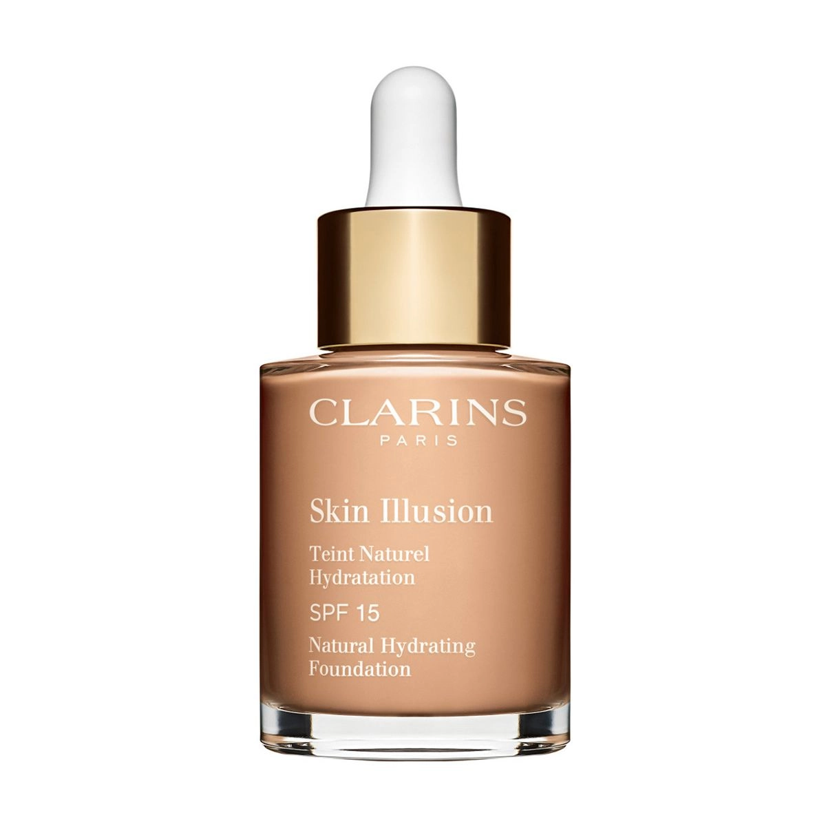 Тональний крем для обличчя - Clarins Skin Illusion Natural Hydrating Foundation SPF 15, 108 Sand, 30 мл - фото N1