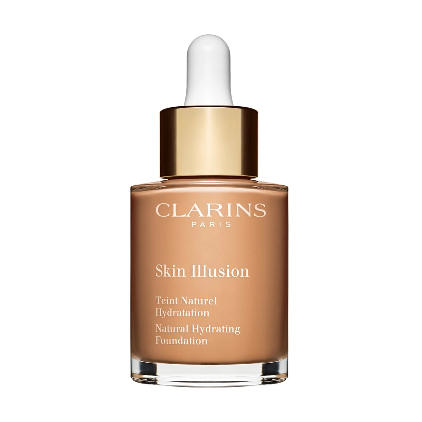 Clarins Тональний крем для обличчя Skin Illusion Natural Hydrating Foundation SPF 15, 108.5 Cashew, 30 мл - фото N1