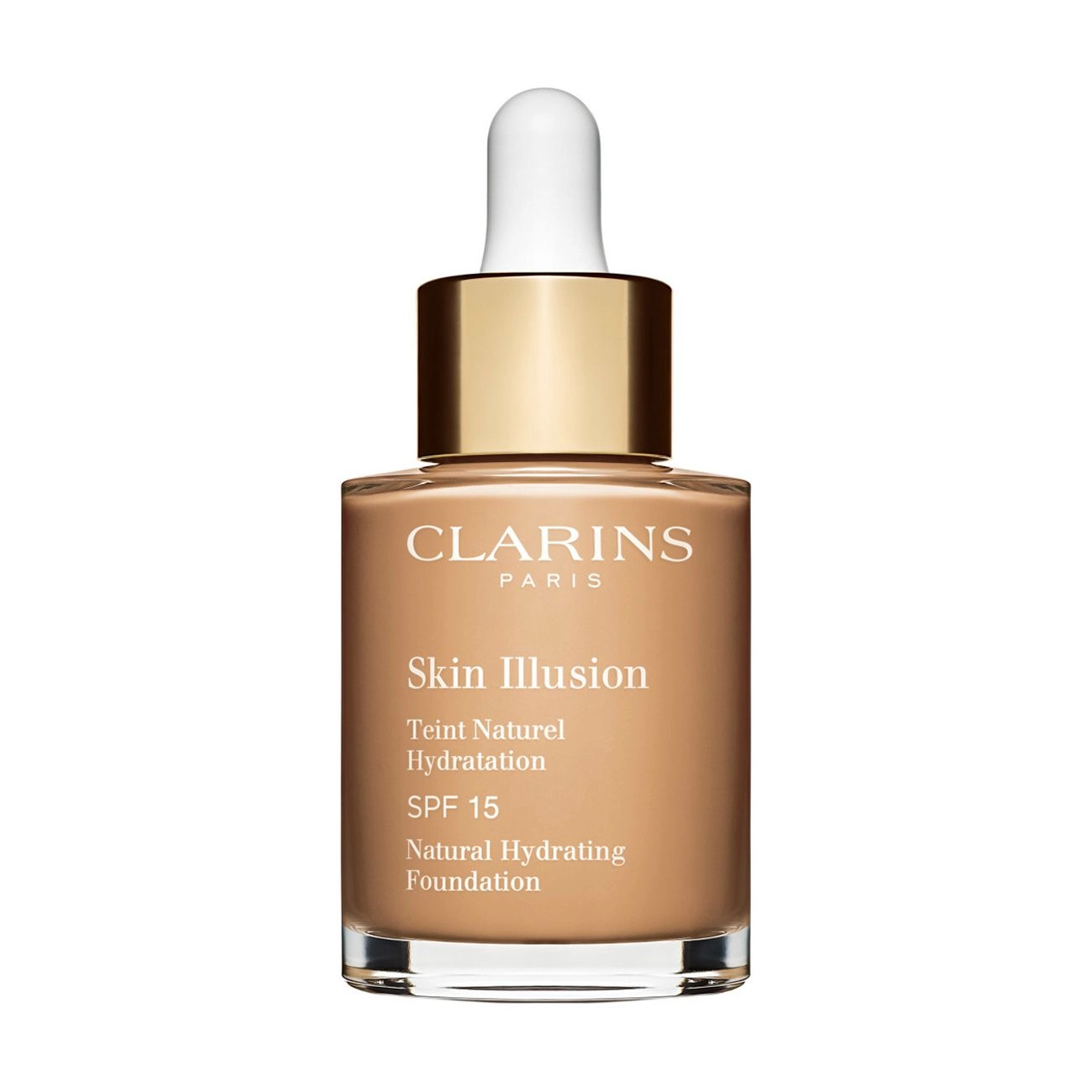 Тональний крем для обличчя - Clarins Skin Illusion Natural Hydrating Foundation SPF 15, 110 Honey, 30 мл - фото N1