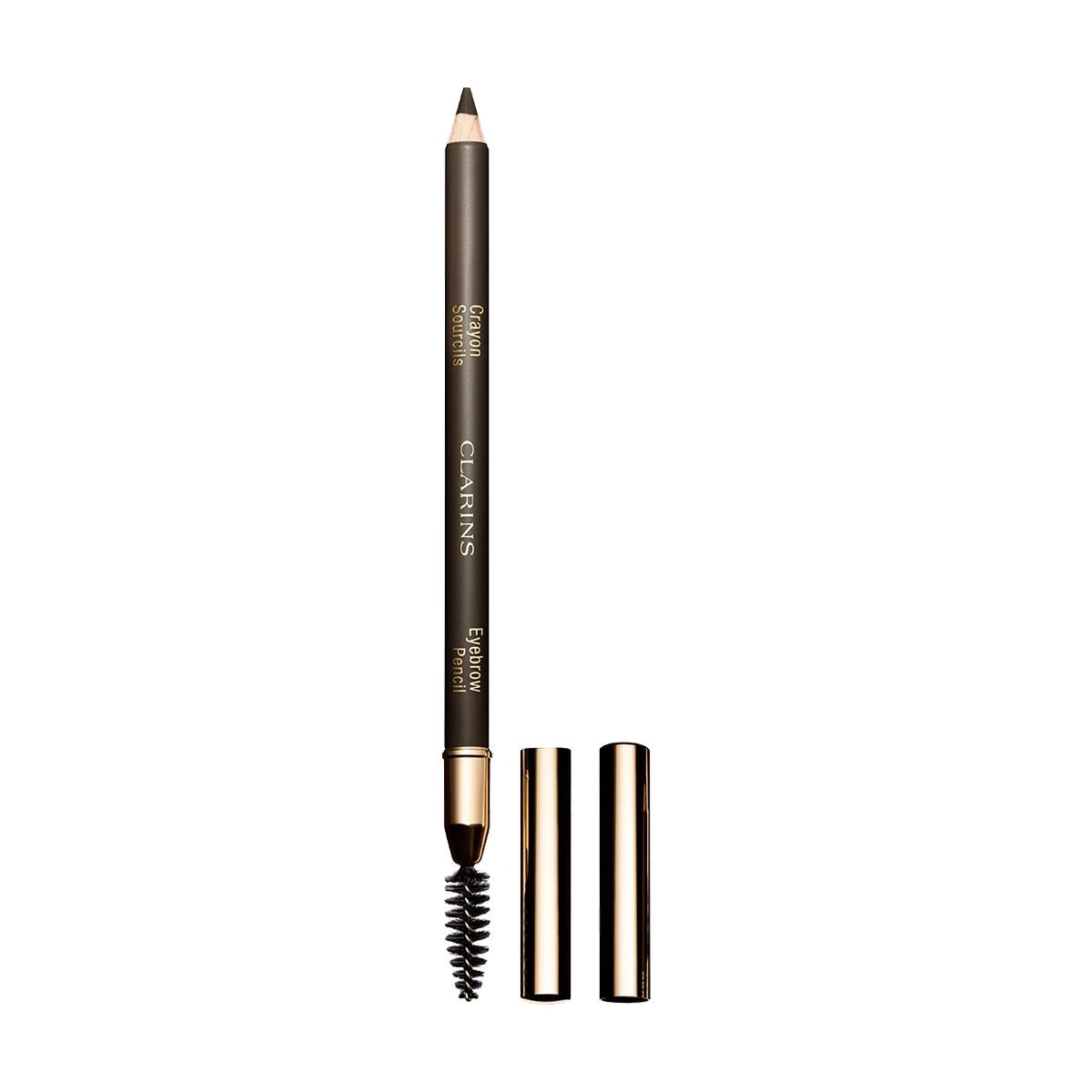 Олівець для брів - Clarins Crayon Sourcils, 01 Dark Brown, 1.3 г - фото N1