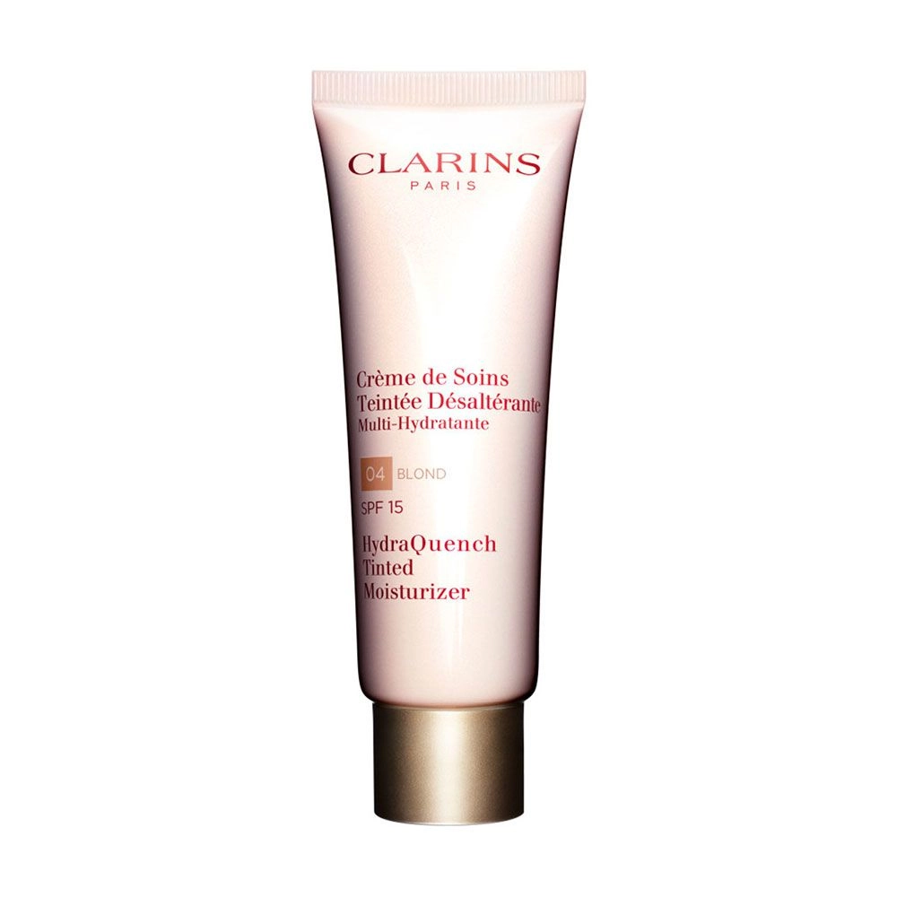 Clarins Зволожувальний крем з легким тоном для обличчя HydraQuench Tinted Moisturizer SPF 15, 04 Blond, 50 мл - фото N1