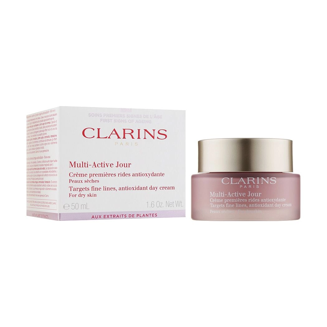 Clarins Денний крем для обличчя Multi Active Antioxidant Day Cream For Dry Skin для сухої шкіри, 50 мл - фото N2