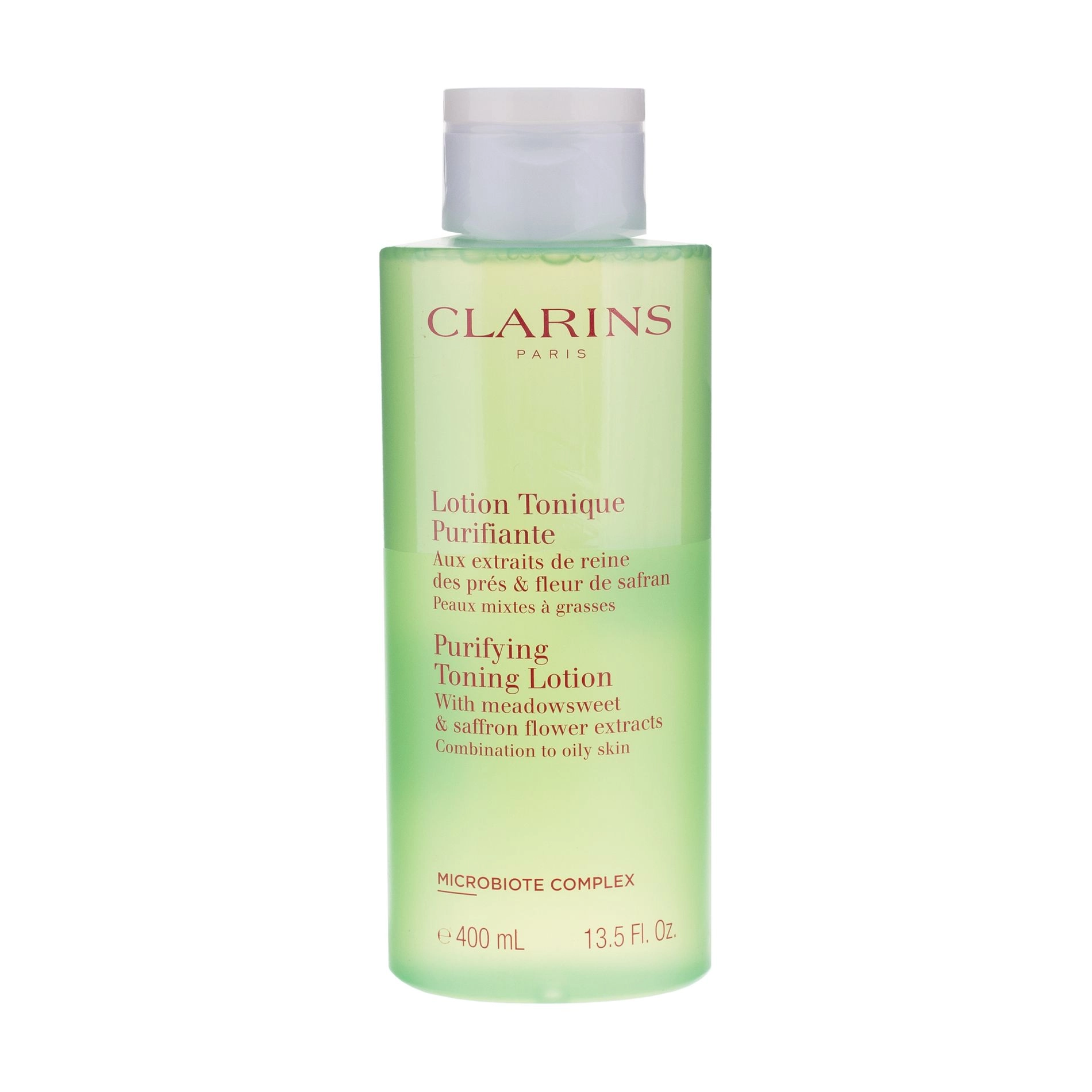 Clarins Тонизирующий лосьон для лица Purifying Toning Lotion с экстрактами таволги и гамамелиса, 400 мл - фото N1