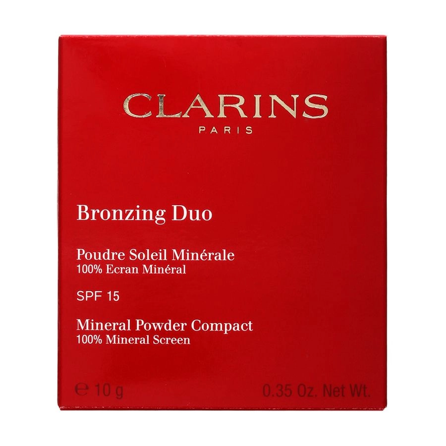 Clarins Компактна бронзувальна пудра для обличчя Bronzing Duo Mineral Powder SPF 15, 02 Medium, 10 г - фото N3