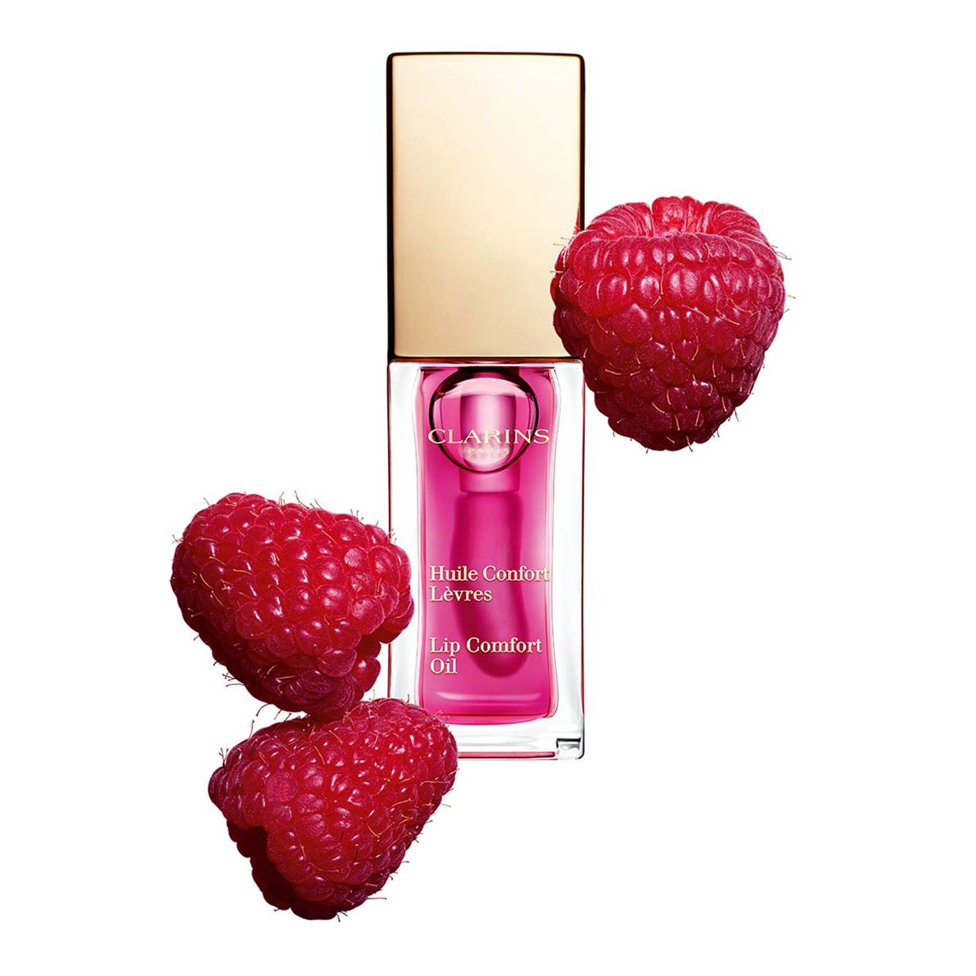 Clarins Олія-блиск для губ Instant Light Lip Comfort Oil, 02 Raspberry, 7 мл - фото N7