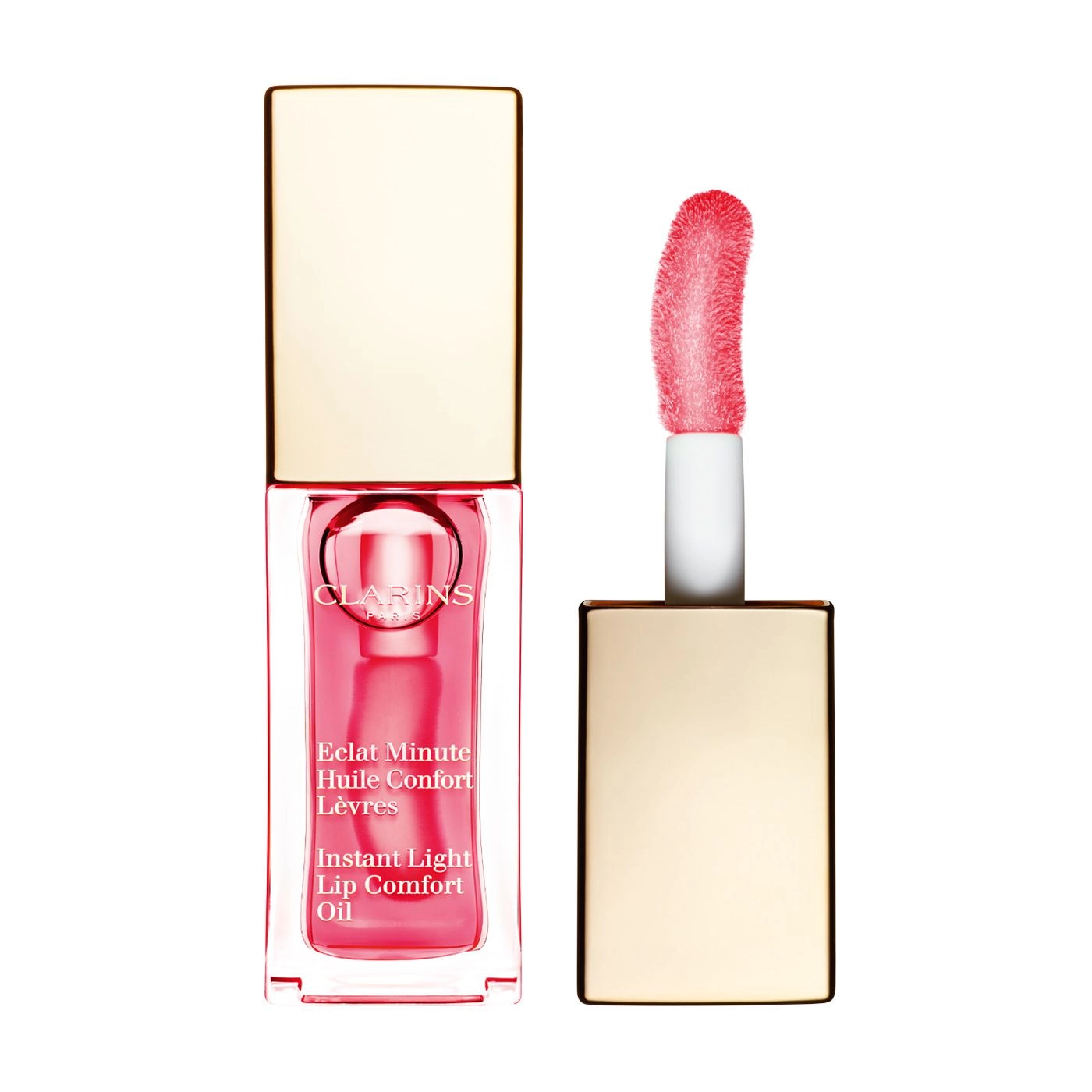 Clarins Олія-блиск для губ Instant Light Lip Comfort Oil, 04 Candy Pink, 7 мл - фото N1