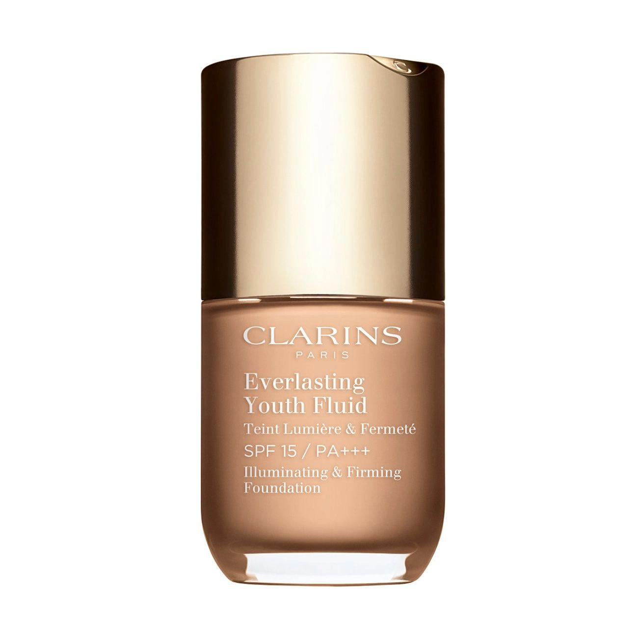 Clarins Стійкий тональний флюїд для обличчя Everlasting Youth Fluid SPF 15, з омолоджувальною дію, 30 мл - фото N1