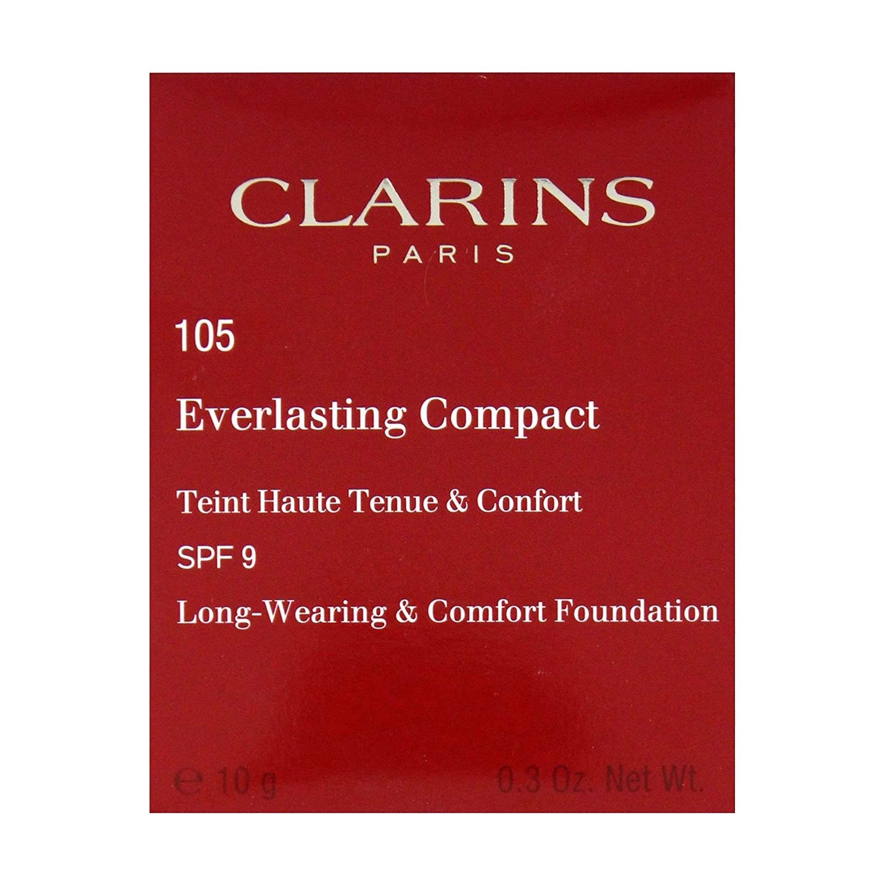 Clarins Компактная стойкая тональная крем-пудра для лица Everlasting Compact Foundation SPF 9, 105 Nude, 10 г - фото N3
