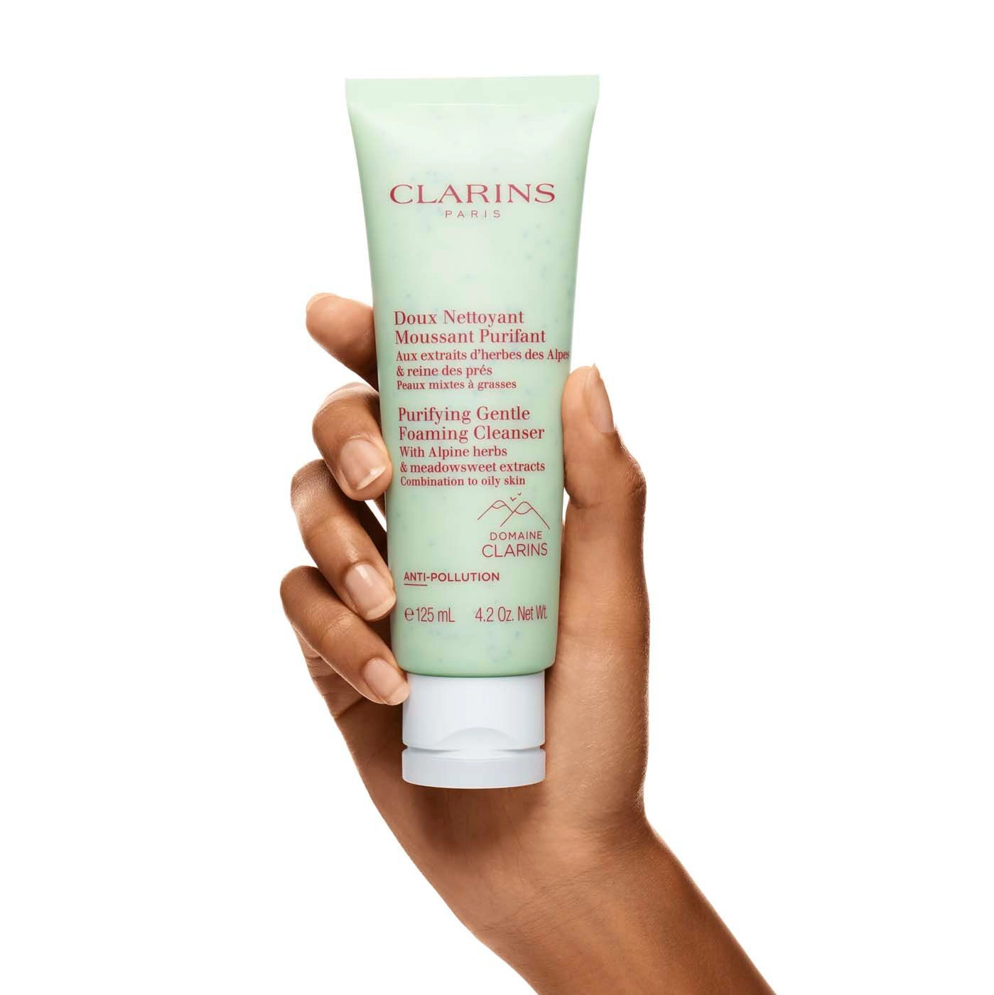 Очищуюча пінка для комбінованої та жирної шкіри - Clarins Purifying Gentle Foaming Cleanser With Alpine Herbs, 125 мл - фото N7